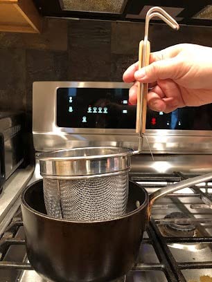 Helen's Asian Kitchen Stainless Steel Mesh Spider, 6-Inch Basket, Silver customer photo 1