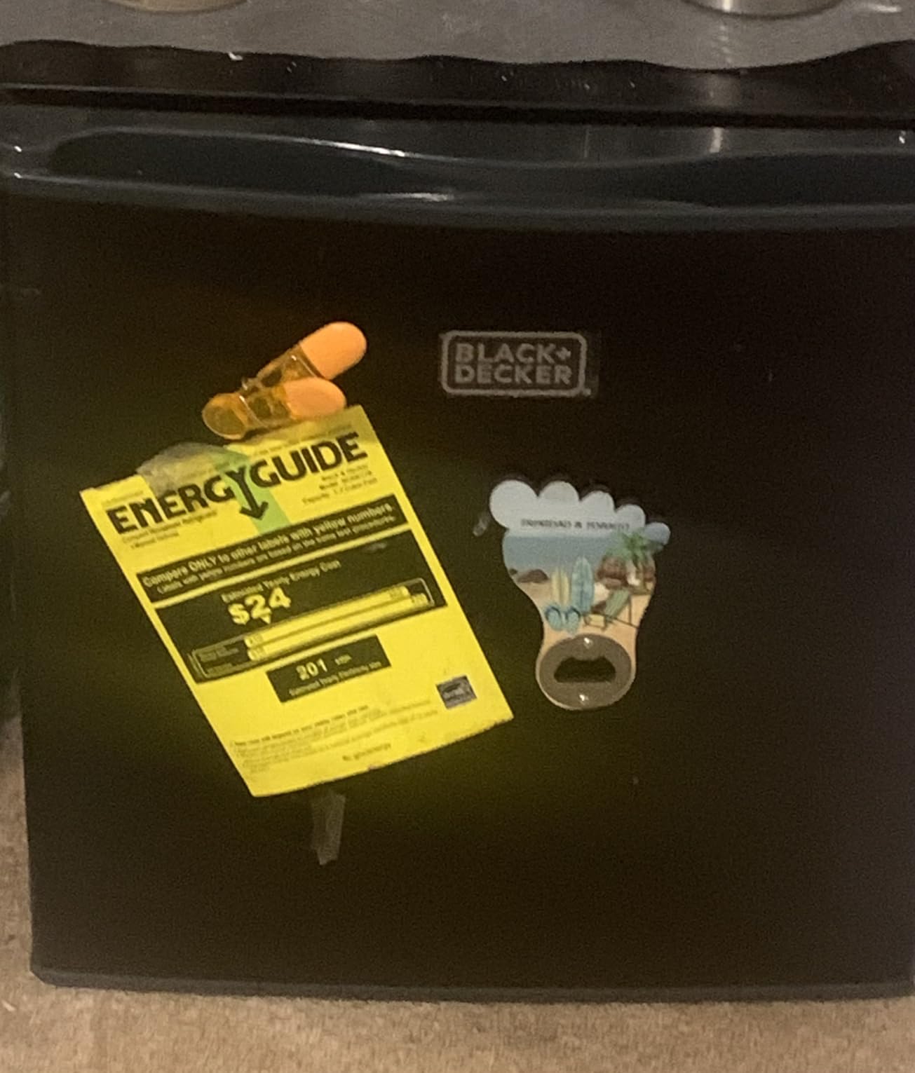 BLACK+DECKER 2.5 Cu. Ft. Compact Refrigerator, ENERGY STAR Certified, Single Door Mini Fridge with Chiller Compartment, Personal Fridge for Home or Dorm Room, Stainless Look customer photo 1