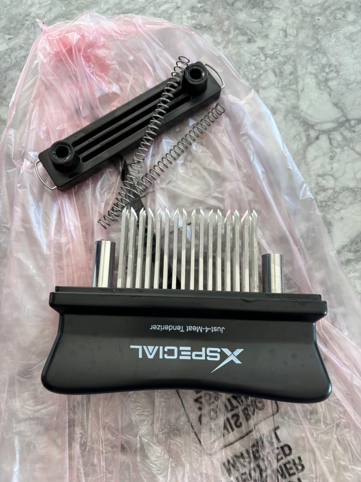Meat Tenderizer Tool 48 Blades Stainless Steel - Kitchen Cooking Gadgets Tools with Ultra Sharp Needle That Makes Steak & Chicken Tender - No More Hammer, Meat Pounder Or Mallet customer photo 2