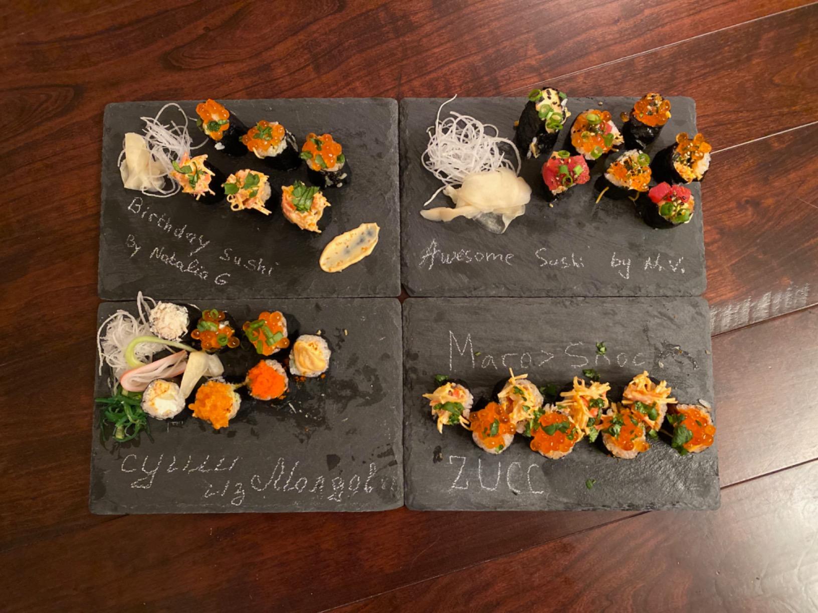 Juvale Mini Charcuterie Boards - 6-Pack, 6 x 8.75 in, Black Slate - Slate Charcuterie Boards & Cheese Platter for Sushi & Appetizers customer photo 2