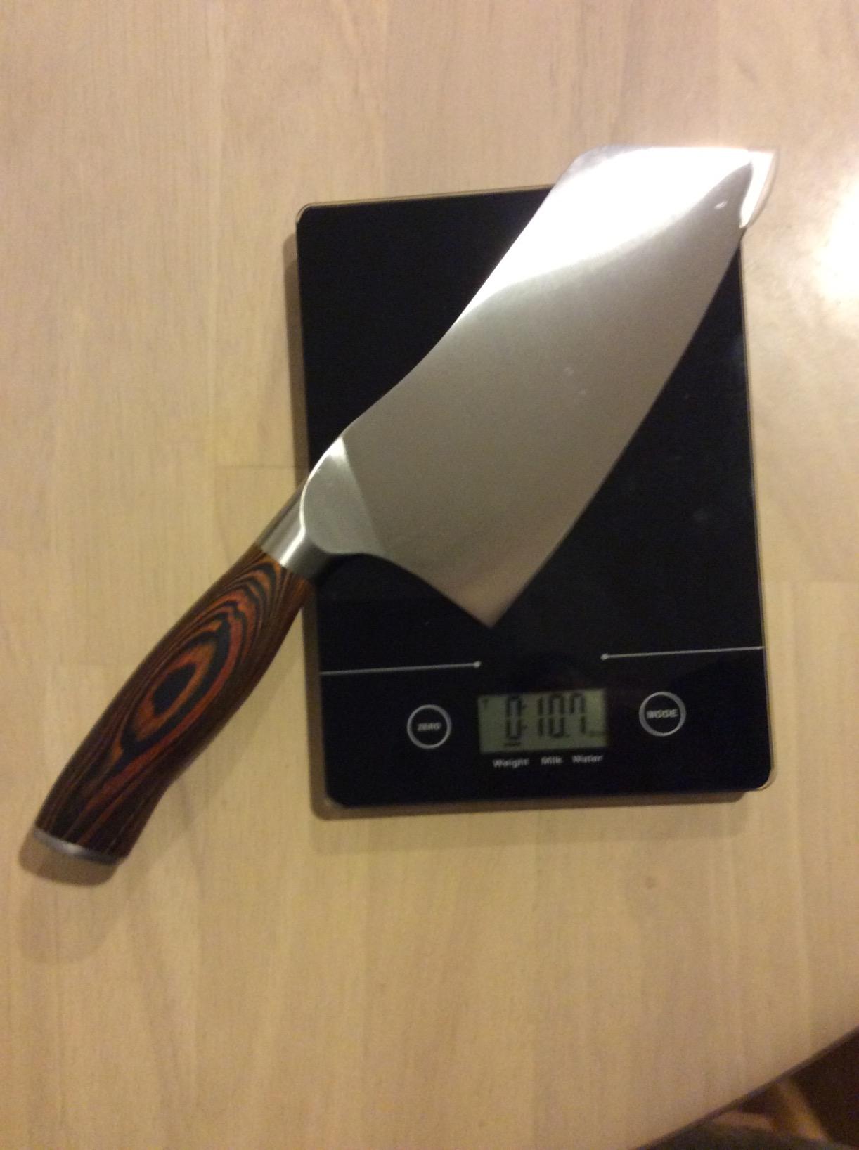 TUO Vegetable Cleaver Knife, Chinese Chef Knife 7 inch Meat Cleaver with Pakkawood Handle, Stainless Steel Butcher Chopper for Home Kitchen - Fiery Phoenix Series customer photo 1