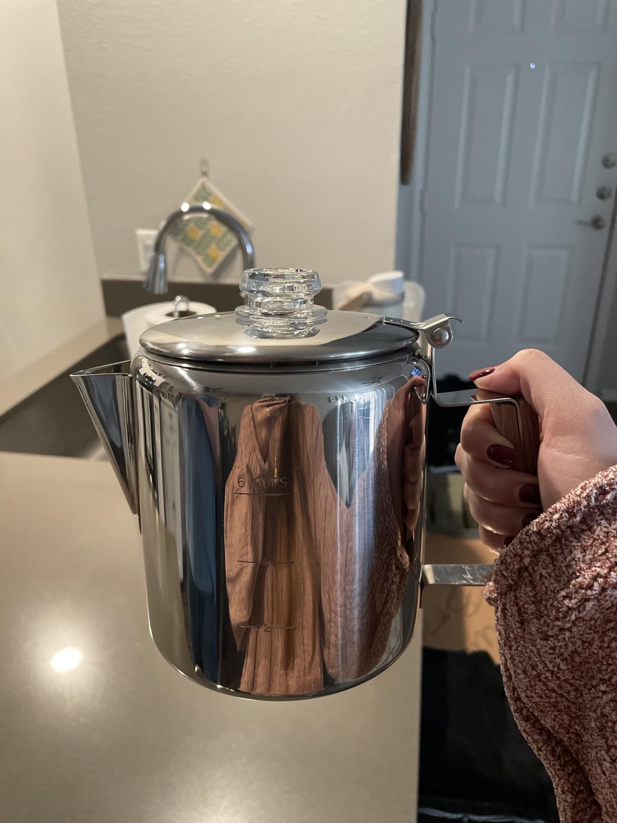 COLETTI Bozeman Percolator Coffee Pot - NO Aluminum or Plastic [9 cup] customer photo 1