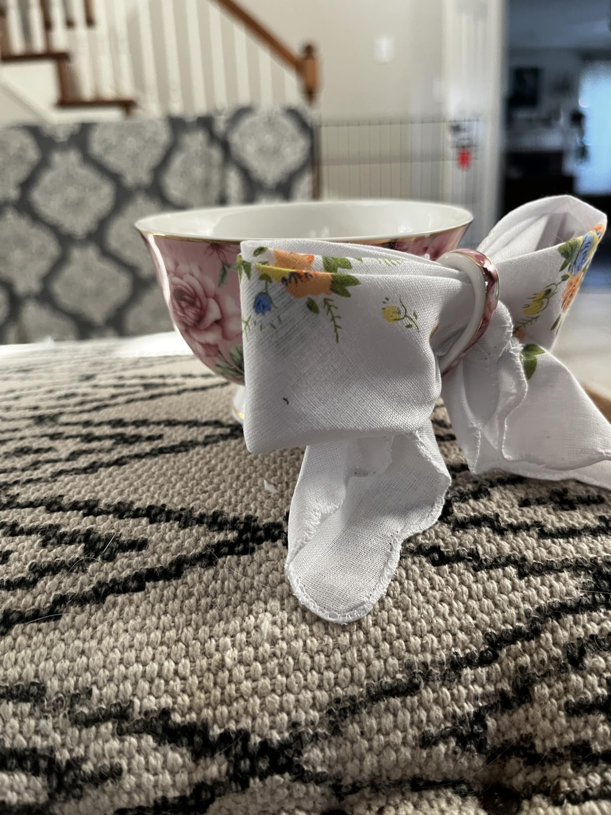 BTaT- Tea Cups and Saucers, Set of 6, 8 oz, Floral Design, Porcelain Tea Cup Sets, Dishwasher Safe customer photo 2