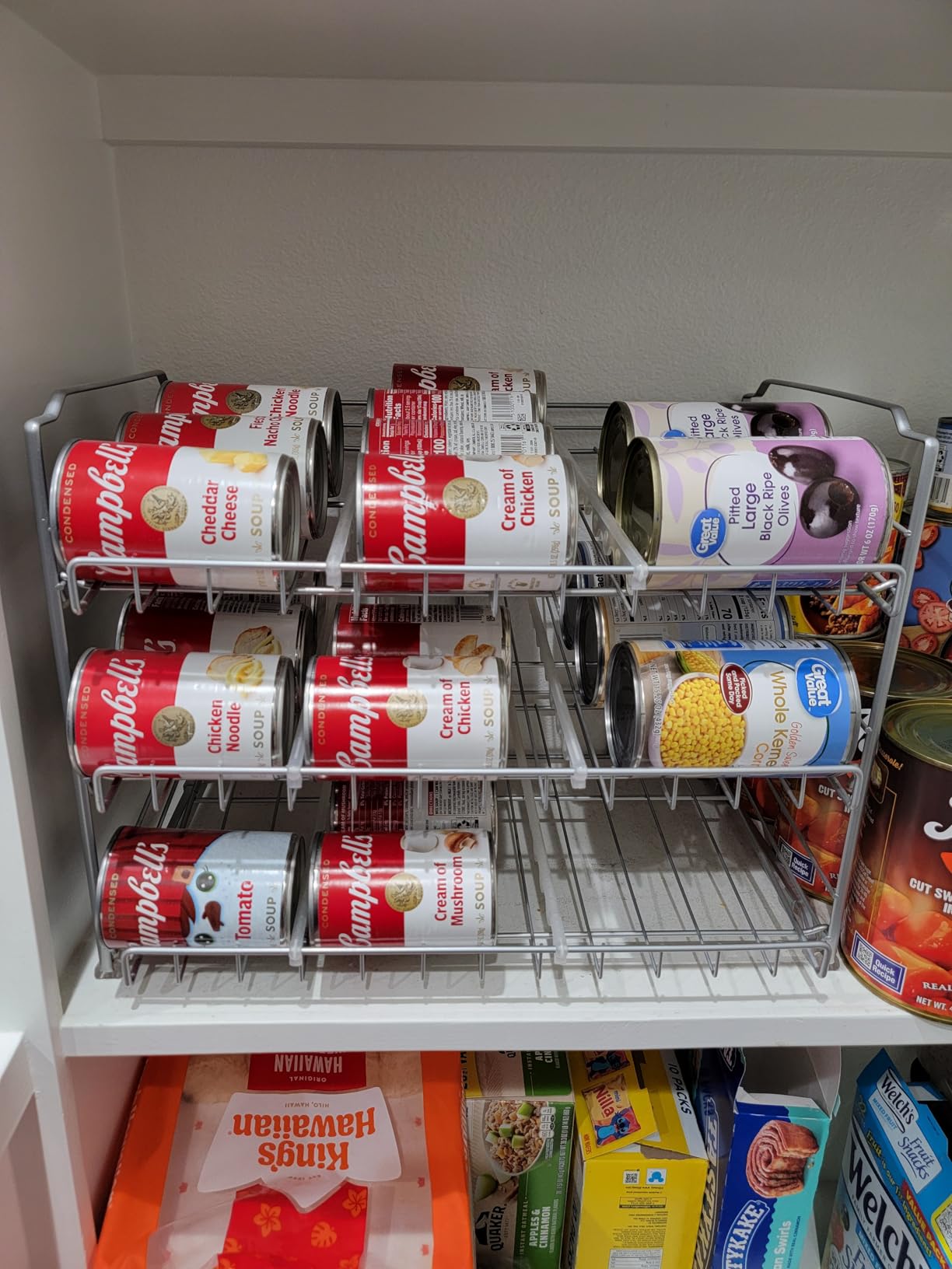 Simple Houseware Stackable Can Organizer Rack for Pantry/Cabinet - 11.5
