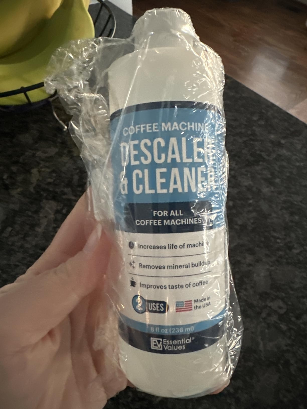Essential Values Descaling Solution for Delonghi Keurig Breville Nespresso (4 Uses) - Coffee Machine Descaler Cleaner customer photo 1