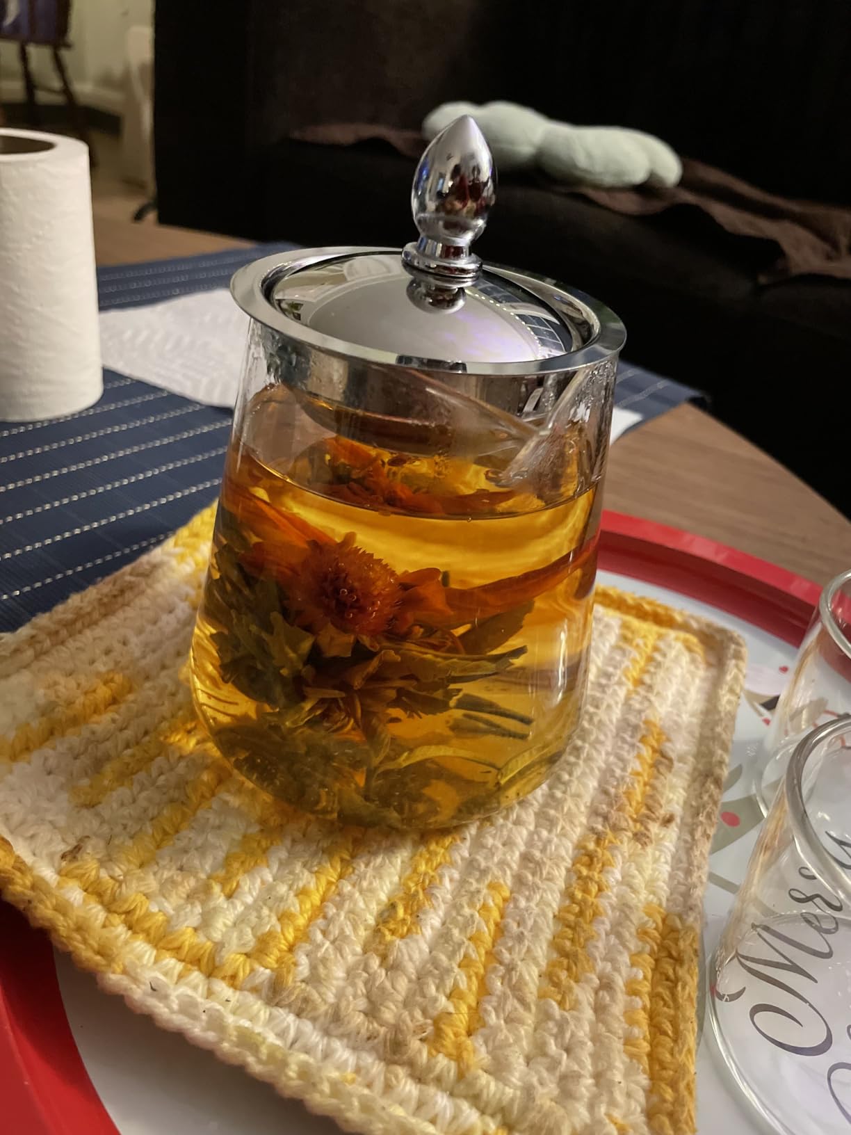 Teabloom Fruit Blooming Teas - 12 Unique Flower Varieties of Tea in 12 Delicious Fruit Flavors - Each Flowering Tea Ball Steeps Up to 3 Times customer photo 1