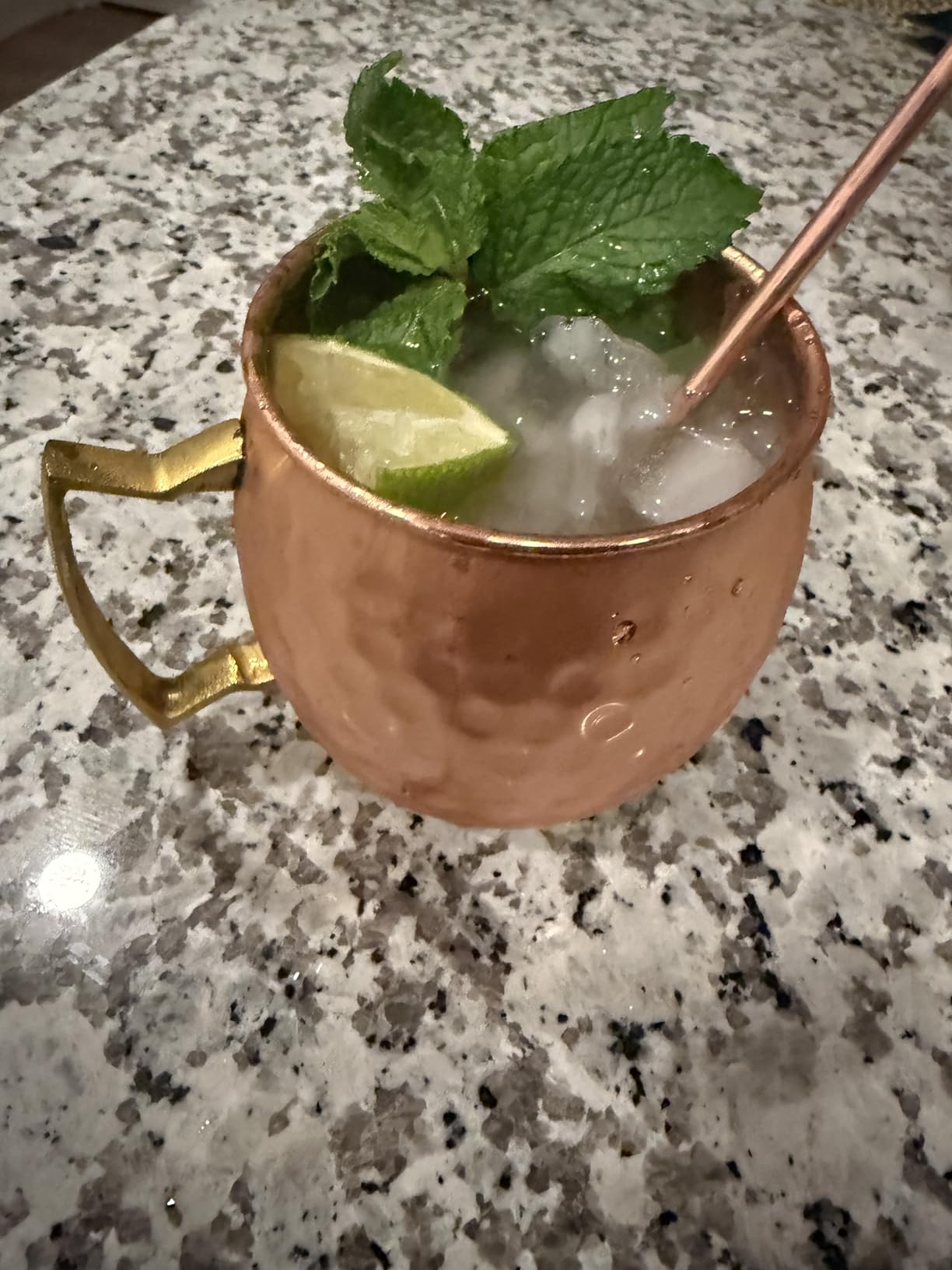 Benicci Moscow Mule Copper Mugs - Set of 2, 100% HANDCRAFTED - Food Safe Pure Copper Solid Mugs - 16 oz Gift Set with Premium Quality Cocktail Straws, Straw Cleaning Brush and Jigger! customer photo 1