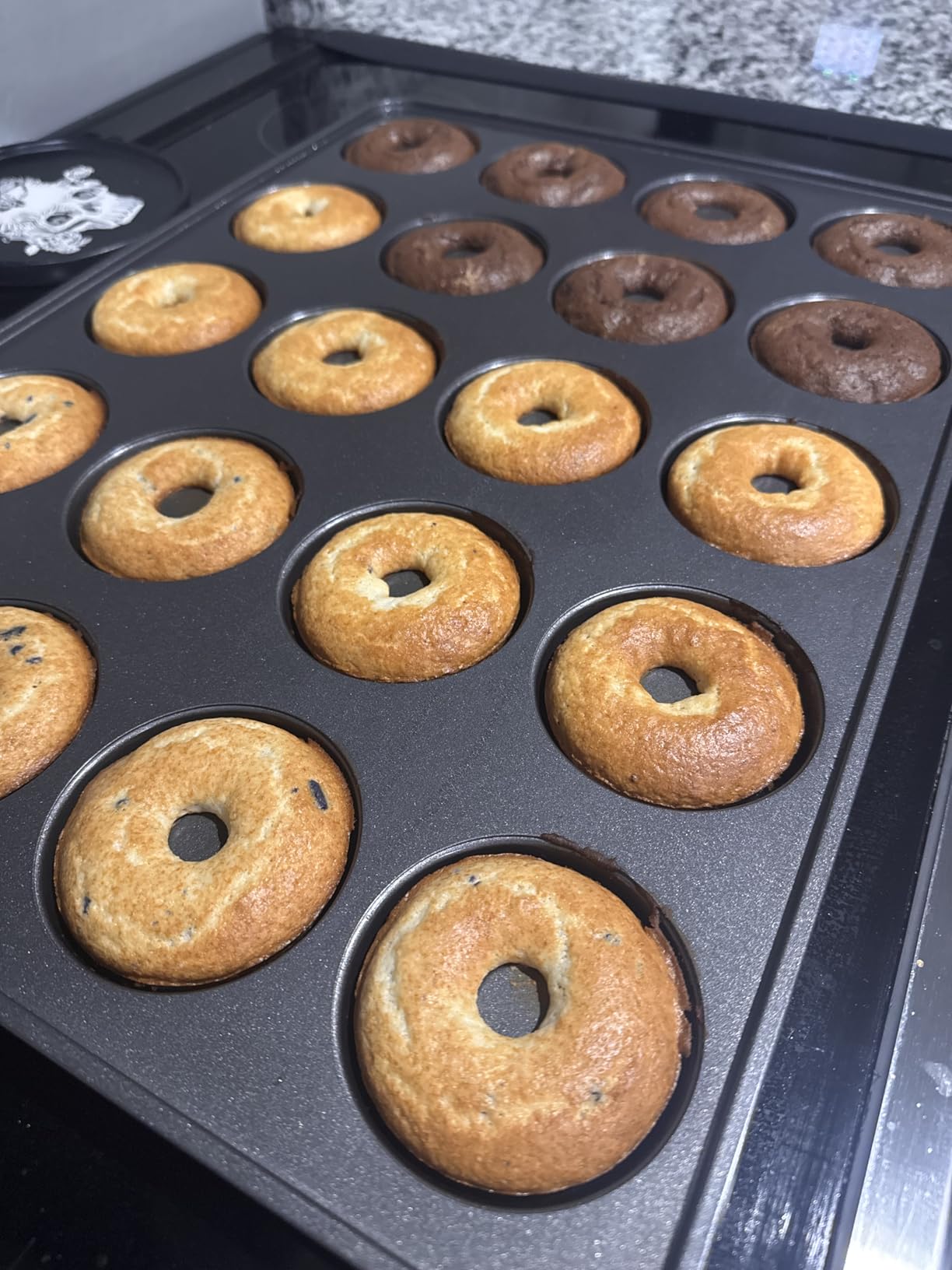 Wilton Perfect Results Non-Stick Donut Pan , 20-Cavity Donut Baking Pan, Steel customer photo 1