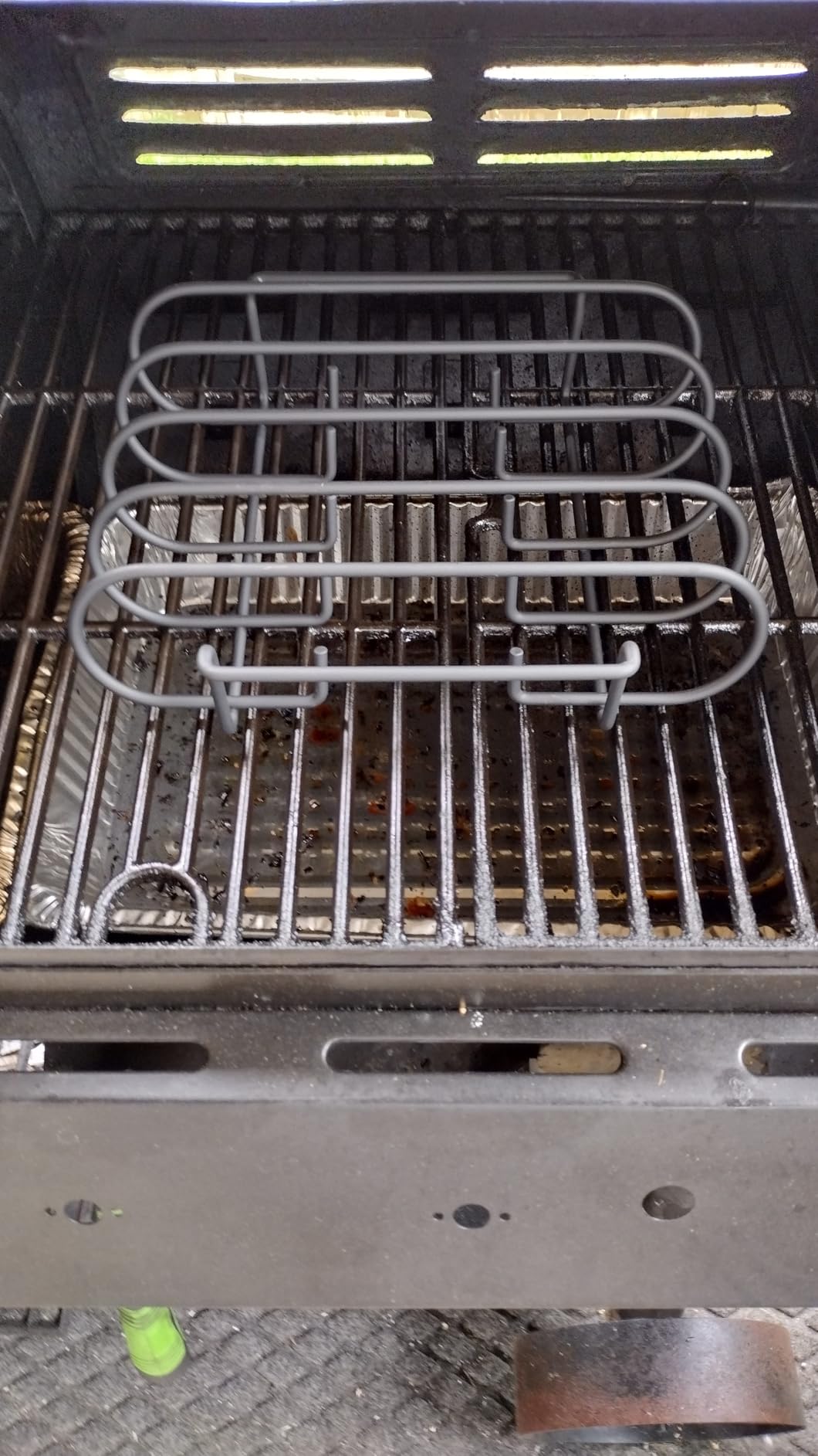 Nexgrill BBQ Rib Rack, Non-Stick Smoker Accessory for Outdoor Grilling & Cooking, Holds Up to 4 Racks of Ribs, Built-In Handles, Compatible with Grills, Smokers, and Ovens, Black customer photo 2