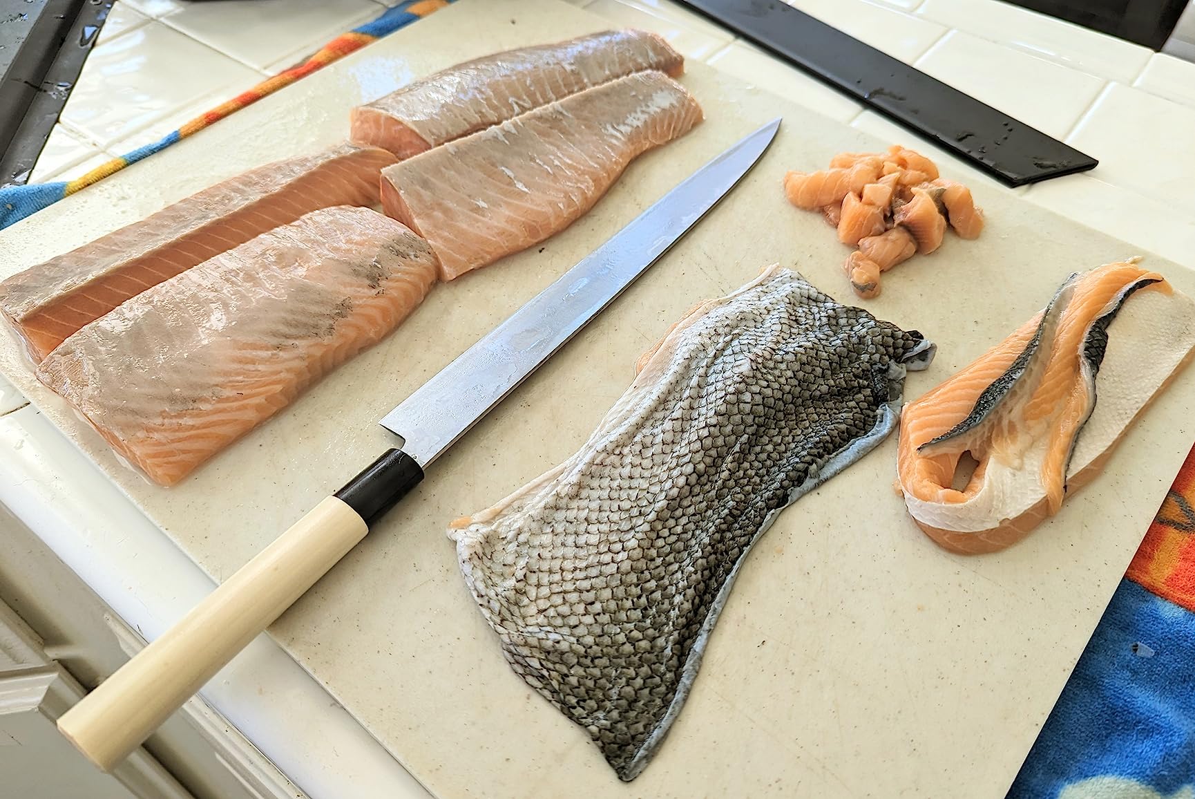JapanBargain Deba Knife Made in Japan, 6.25 Inch High Carbon Stainless Steel Fish Butchering Knife customer photo 2