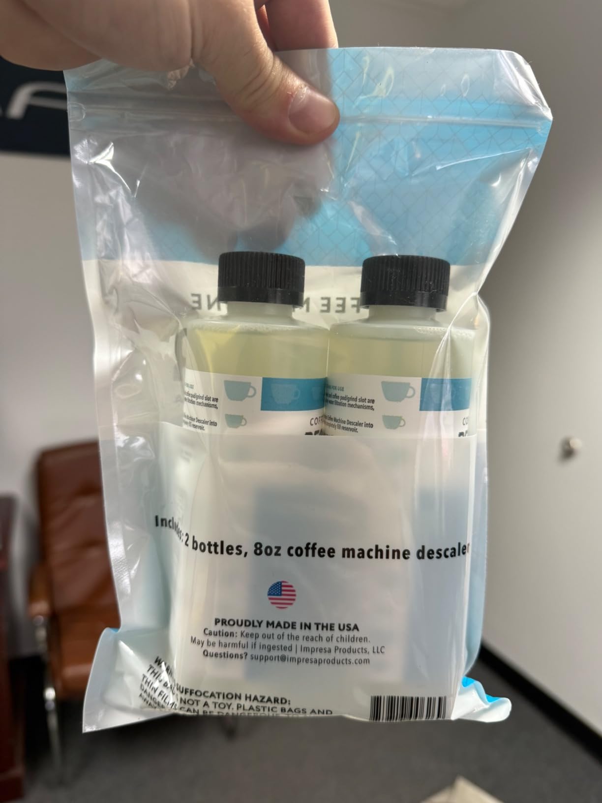 Descaler (2 Pack, 2 Uses Per Bottle) - Made in the USA - Universal Descaling Solution for Keurig, Nespresso, Delonghi and All Single Use Coffee and Espresso Machines customer photo 2