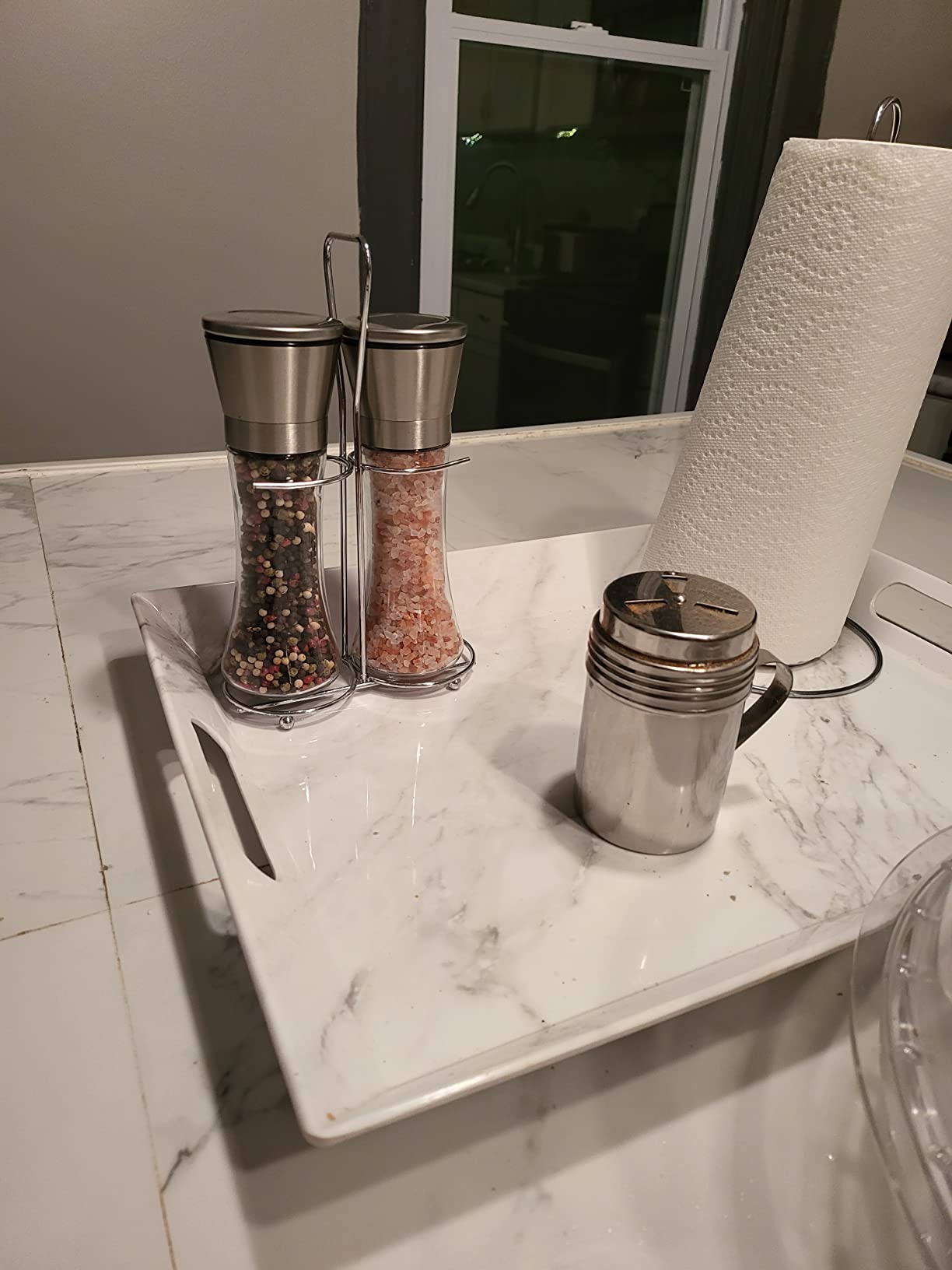 Tablecraft, 10 oz, Silver Stainless Steel Dry Rub Shaker with Handle, 10-Ounce customer photo 2