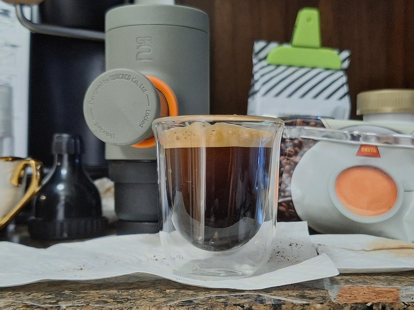 JoyJolt Javaah Double Walled Espresso Glasses Espresso Cups Set of 2 | 2-Ounces customer photo 2