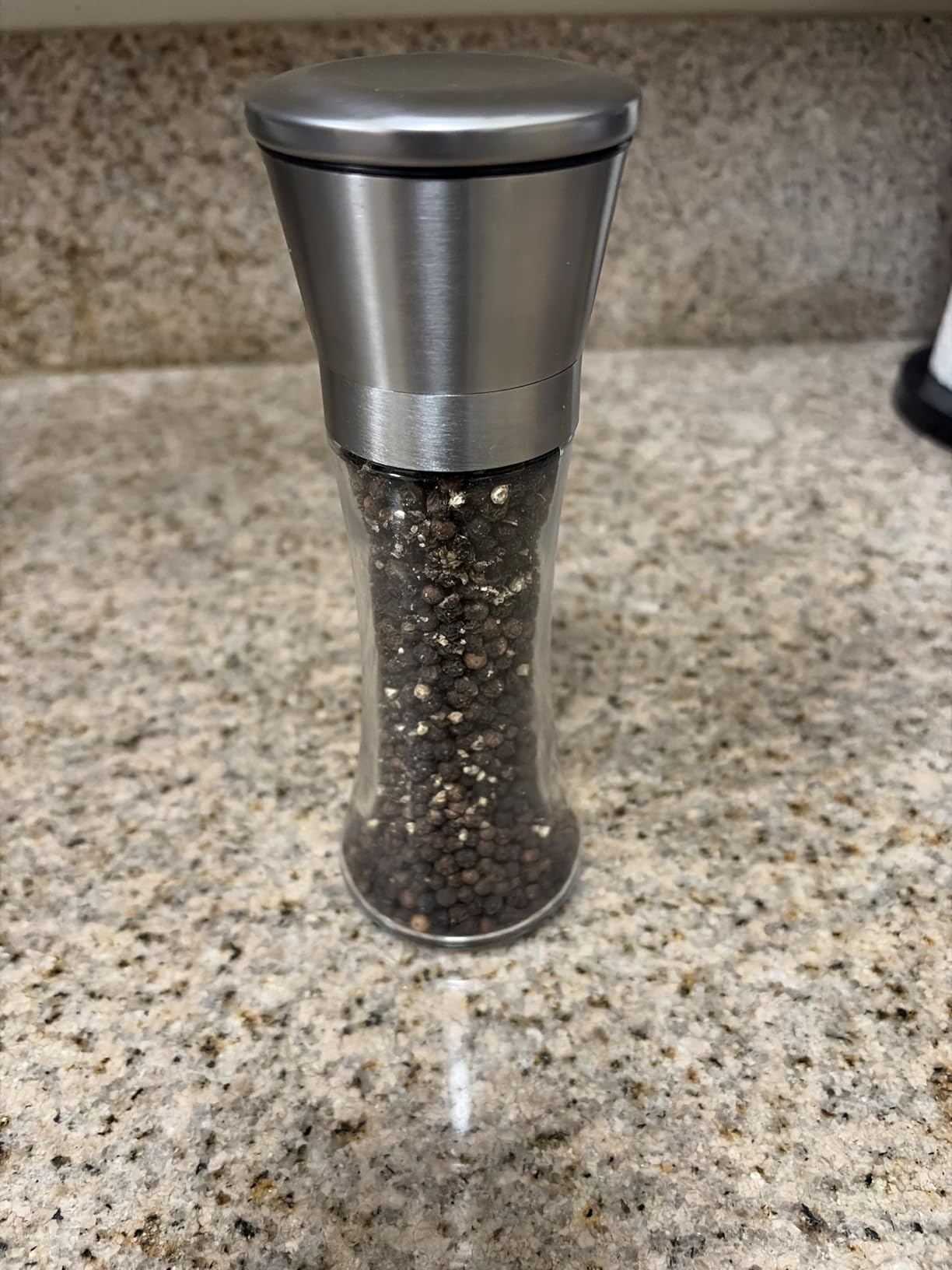 Home EC Premium Stainless Steel Sea Salt and Pepper Grinder Set of 2 - Adjustable Ceramic - Tall Glass Salt and Pepper Shakers - Kitchen Spice Mill W/Funnel & EBook customer photo 2