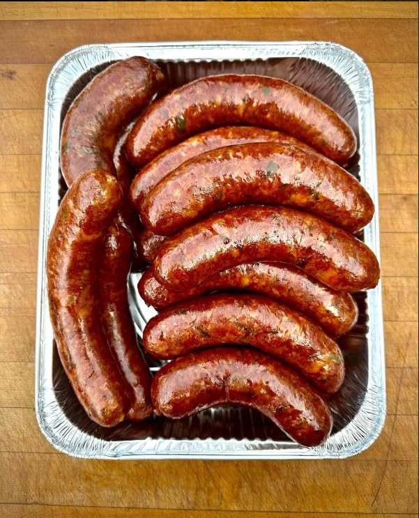 The Sausage Maker Natural Hog Sausage Casings 35 To 38 MM Butcher Pack, Makes 90 Lb Meat, North American Edible Pork Casing For Links, Kielbasa, Pepperoni, Knockwurst, Rope Sausages, 1 3/8