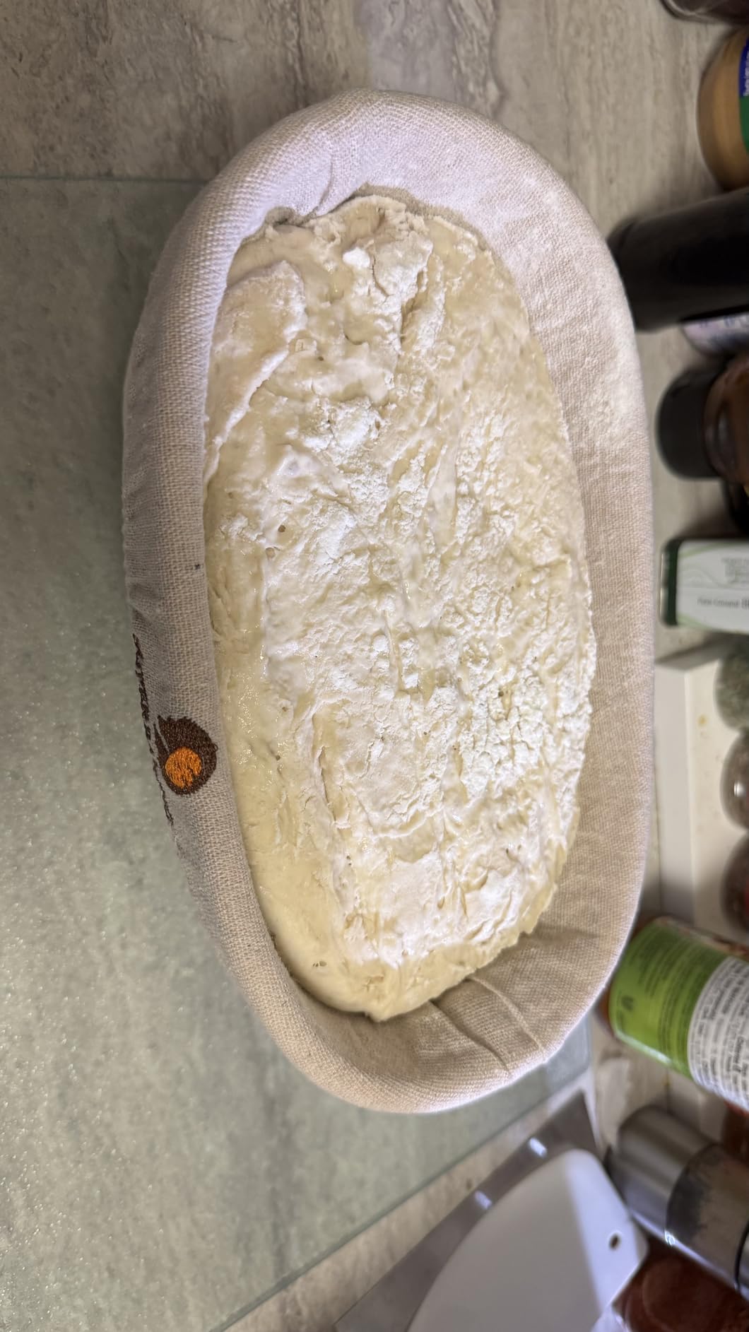 Saint Germain Bakery Premium Round Bread Banneton Basket with Liner - Perfect Brotform Proofing Basket for Making Beautiful Bread (10 inch Oval) customer photo 1