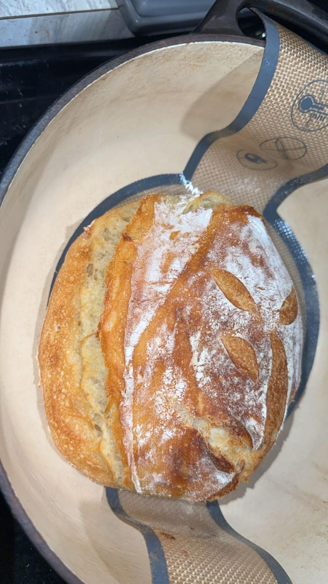 Saint Germain Bakery Premium Round Bread Banneton Basket with Liner - Perfect Brotform Proofing Basket for Making Beautiful Bread (10 inch Oval) customer photo 2