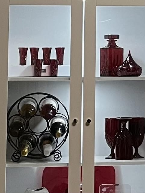 PAG 23 Bottles Arched Freestanding Floor Metal Wine Rack Wine Bottle Holders Stands, Black customer photo 1