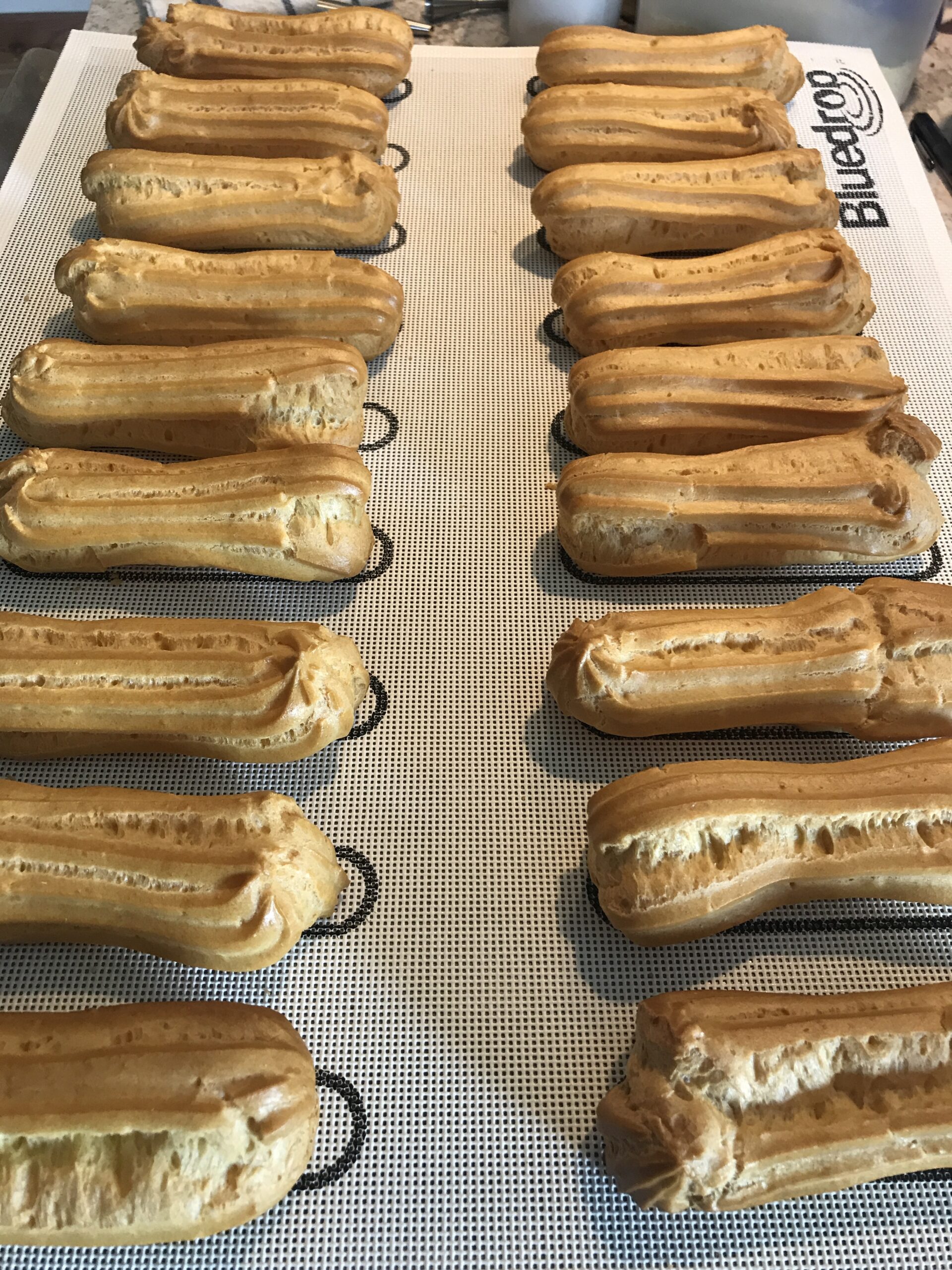 Bluedrop Eclair Baking Sheets Perforated Silicone Baking Mats For Bread Cookies Open Mesh Non Stick Oven Liner customer photo 2