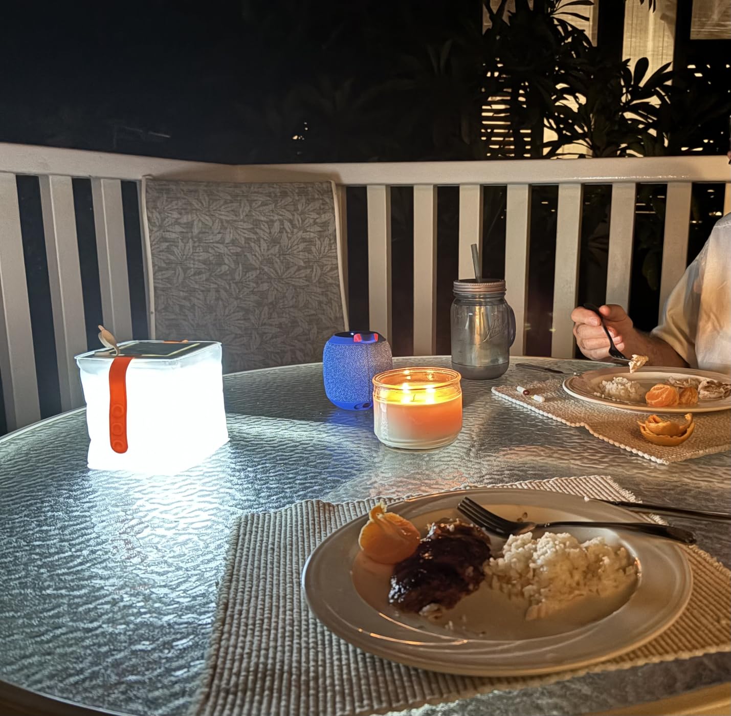 LuminAID Solar Camping Lantern - Inflatable LED Lamp Perfect for Camping, Hiking, Travel and More - Emergency Light for Power Outages, Hurricane, Survival Kits - As Seen on Shark Tank customer photo 2