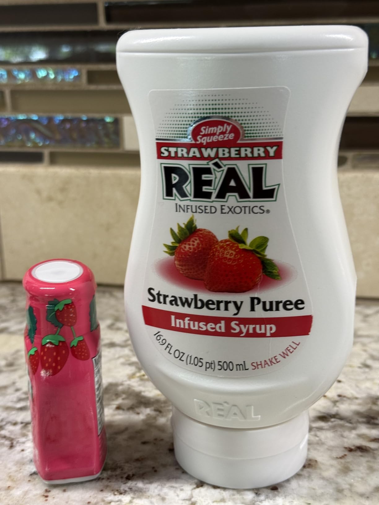Reàl Fruit Infused Flavoring Syrup Variety - Strawberry, Raspberry, Peach, Blueberry, Black Cherry, Crisp Apple (Pack of 6, 16.9 FL OZ Bottles) customer photo 1