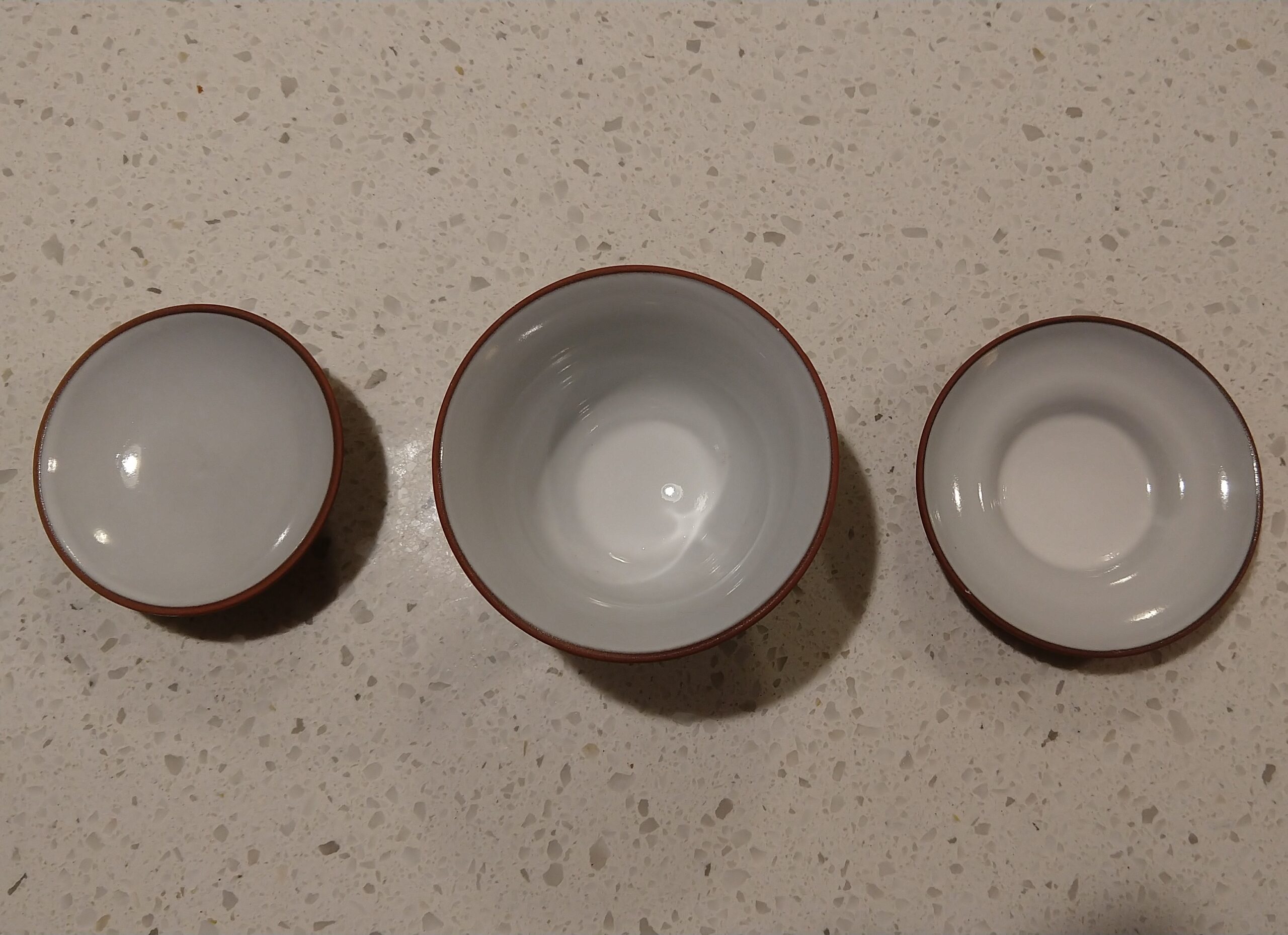 Gaiwan Teacup Kungfu Tea bowl Zisha Red Clay black 4oz/130ml Cup Sancai Saucers (Red) customer photo 2