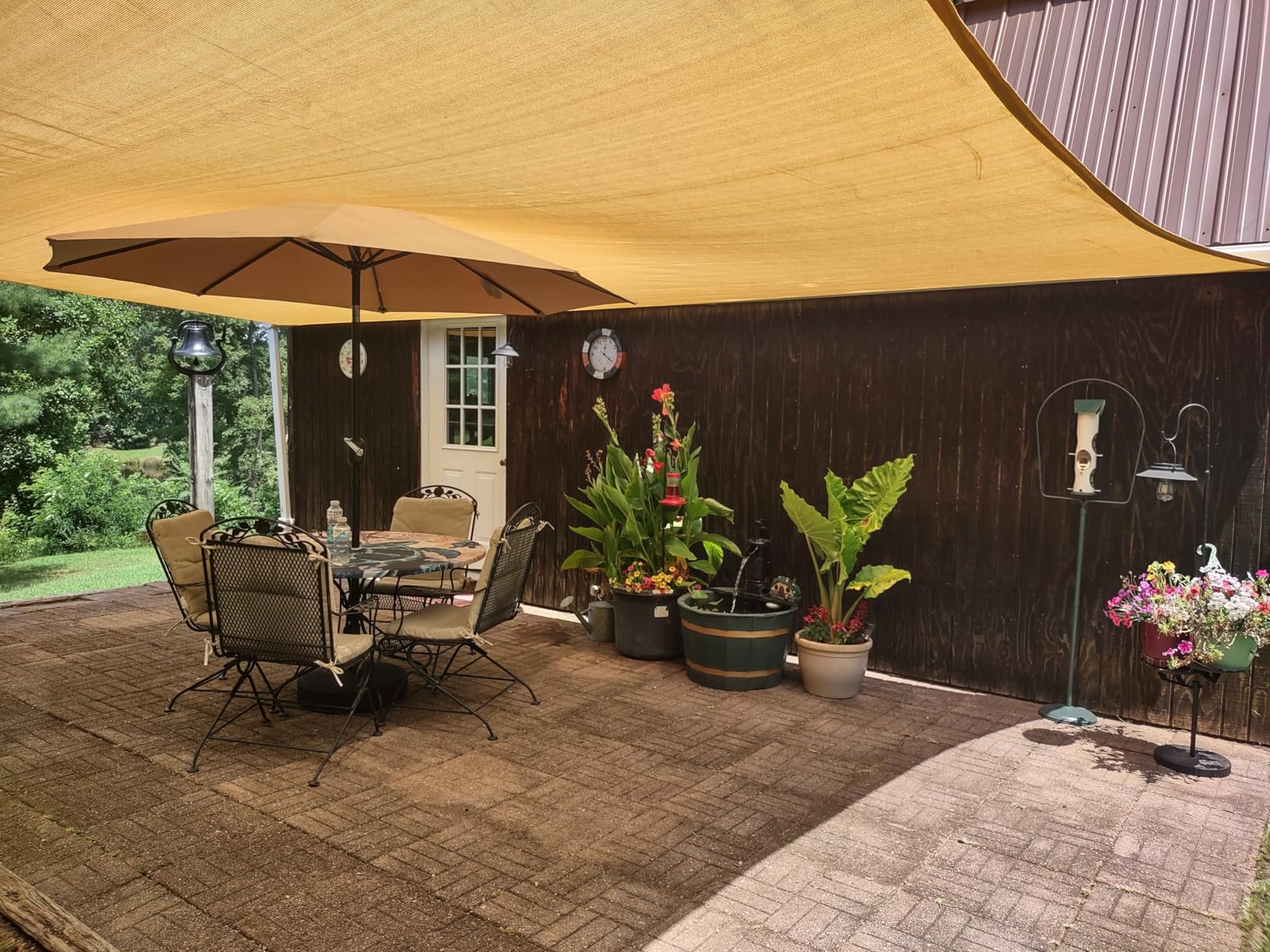 LOVE STORY 12' x 16' Rectangle Sun Shade Sail Canopy UV Block Sun Shade for Outdoor Patio Garden Backyard, Sand customer photo 2