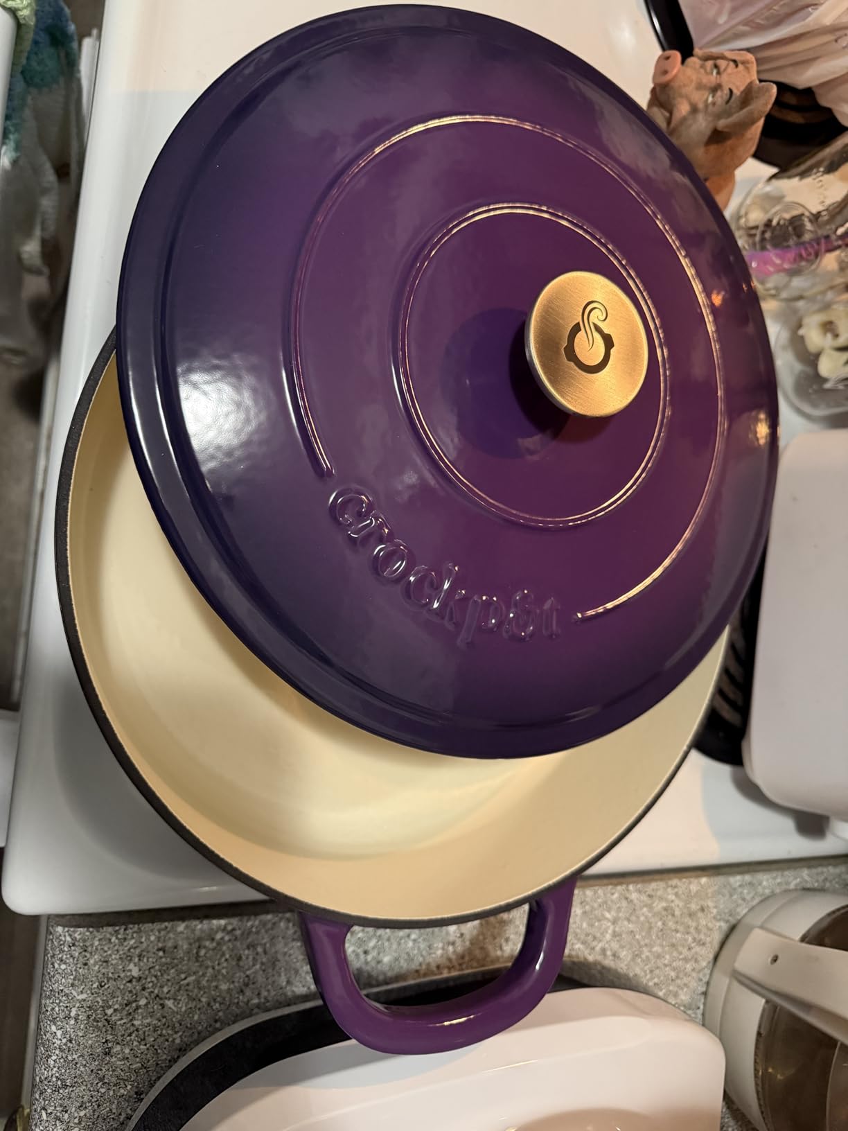 Crock-Pot Crock Pot Artisan Enameled Cast Iron Braiser W/Lid, 5 Quart, Scarlet Red customer photo 2