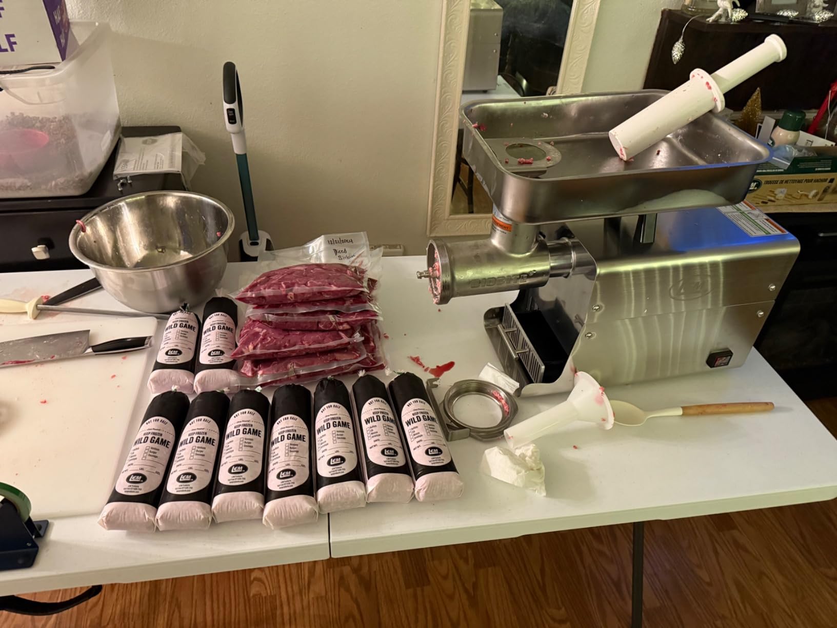 LEM Products BigBite #8 Meat Grinder, 0.50 HP Stainless Steel Electric Meat Grinder Machine, Ideal for Regular Use customer photo 2