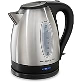 Hamilton Beach Glass Electric Tea Kettle, Water Boiler & Heater, 1 Liter, 1500 Watts for Fast Boiling, BPA Free, Cordless Serving, Auto-Shutoff & Boil-Dry Protection, Soft Blue LED (40930) customer photo 2