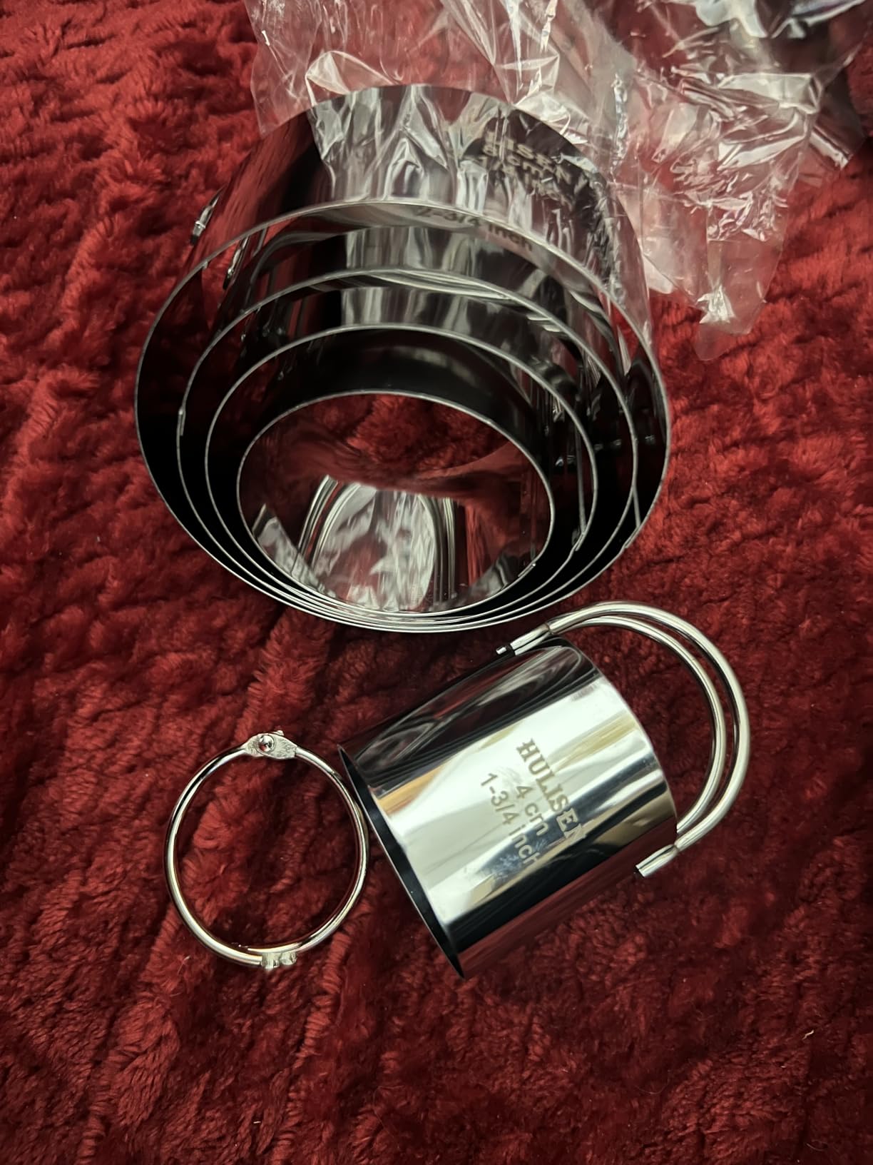 HULISEN Biscuit Cutter Set (5 Pieces/Set), Round Cookies Cutter with Handle, Professional Baking Dough Tools, Gift Package customer photo 2