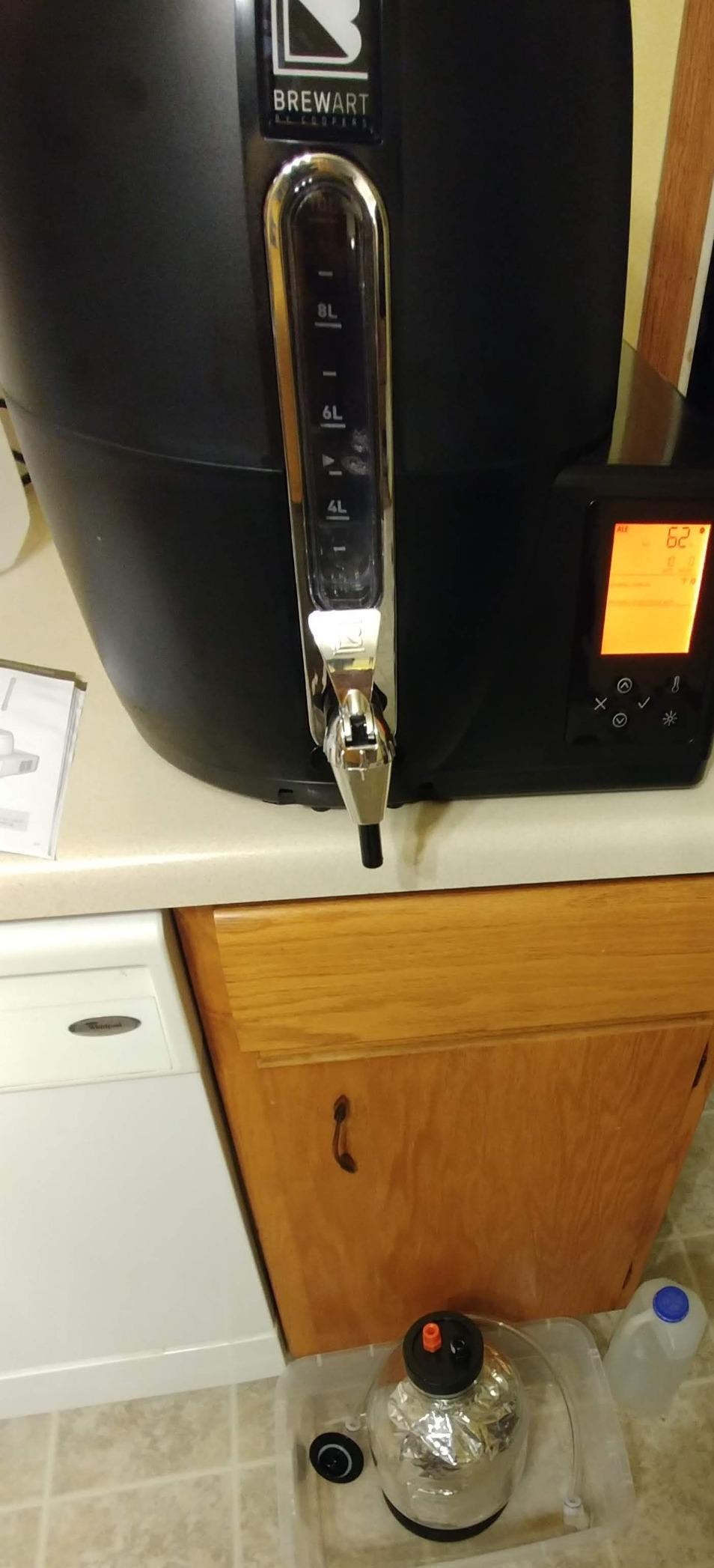 BrewFlo Beer Dispenser | CO2-Free Draft System for Home Use | Includes Two 5L Kegs | Adjustable Flow and Temperature (32°F-50°F) | Compact Size, Chrome Tap, LCD Display | Perfect for Home Brewers customer photo 1