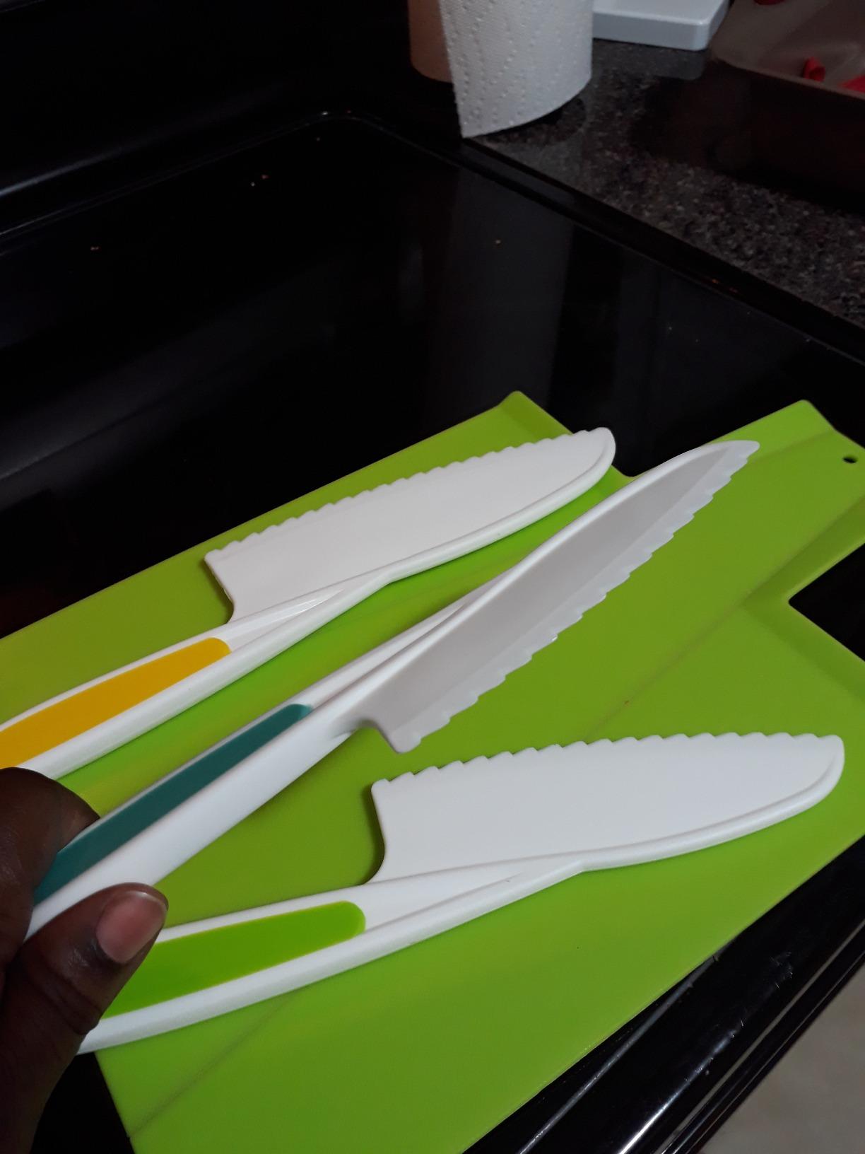 TOVLA JR. Toddler Montessori Kitchen Knife and Cutting Board Set - Safe, Kid-Sized Tools for Real Cooking - Ages 4+ Life Skills and Hands-On Prep customer photo 1