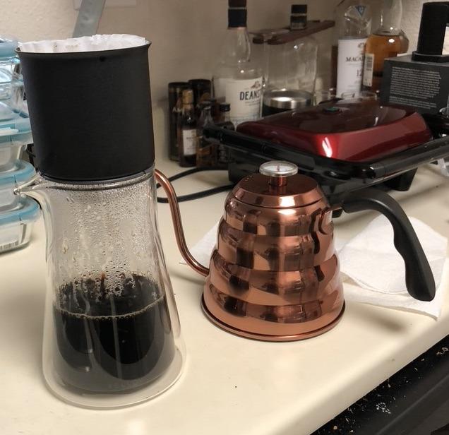 Fellow Stagg XF Pour-Over Coffee Maker Set - Stainless Steel Dripper, 20 oz Double Wall Glass Carafe & 30 Paper Filters customer photo 1
