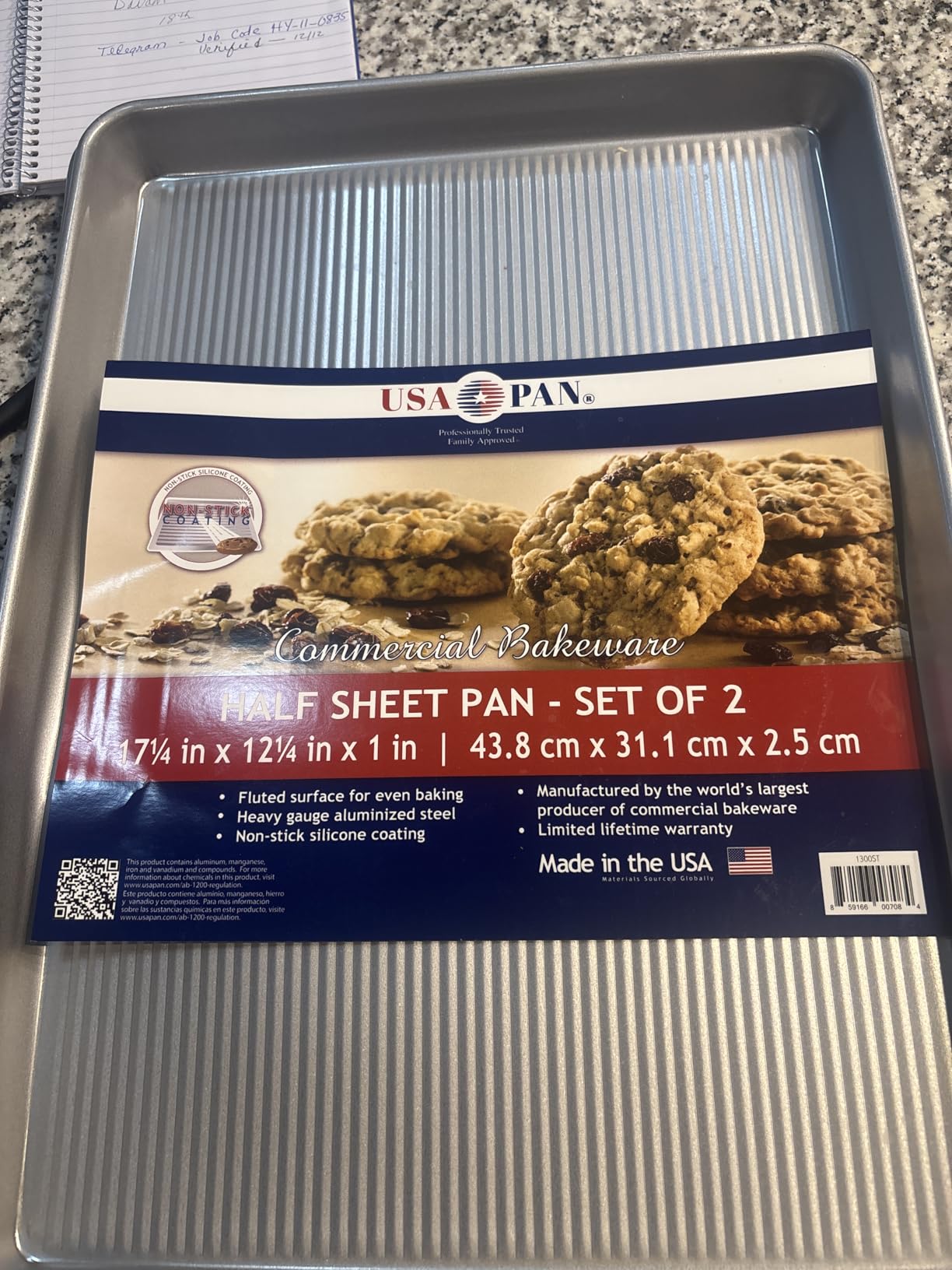 USA Pan Bakeware Half Sheet Pan, Set of 2 Baking Sheets, Aluminized Steel customer photo 1