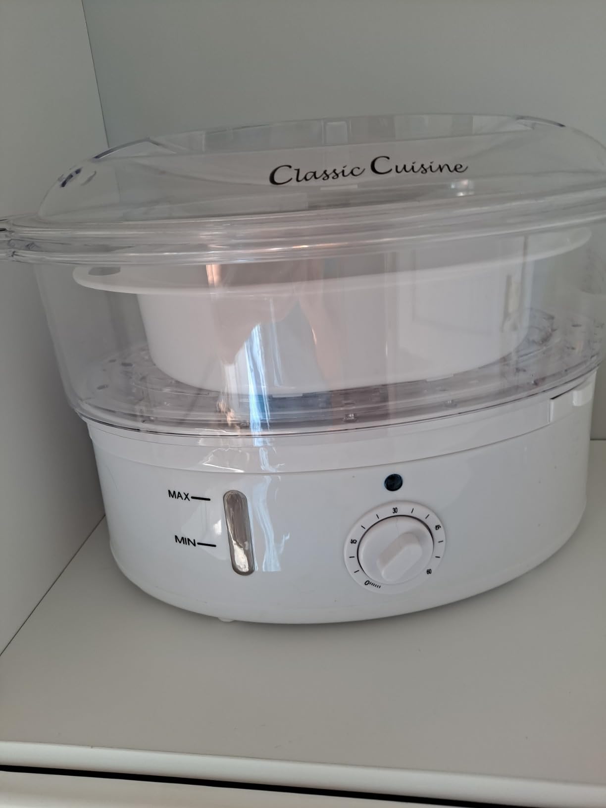 Vegetable Steamer Rice Cooker- 6.3 Quart Electric Steam Appliance with Timer for Healthy Fish, Eggs, Vegetables, Rice, Baby Food by Classic Cuisine, 11