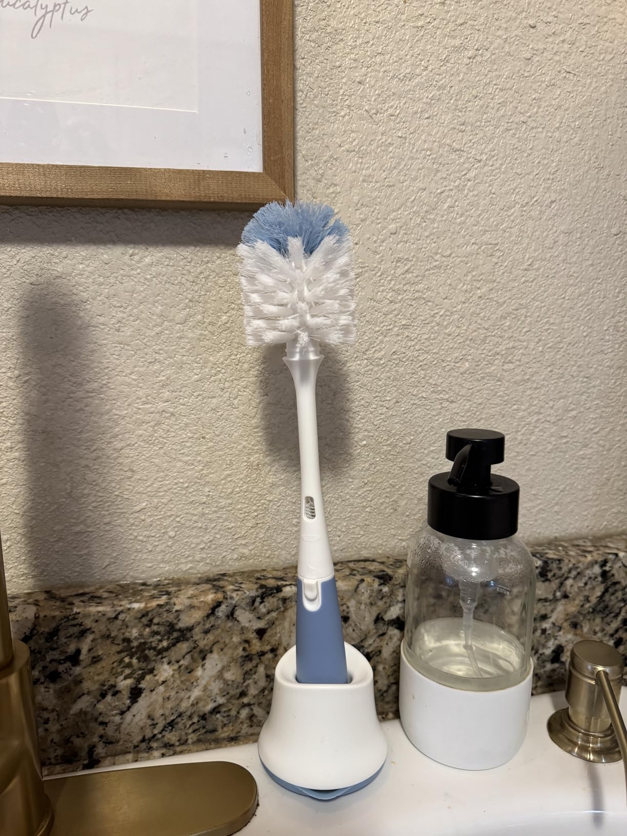 OXO Tot Bottle Brush with Nipple Cleaner and Stand, Gray customer photo 1