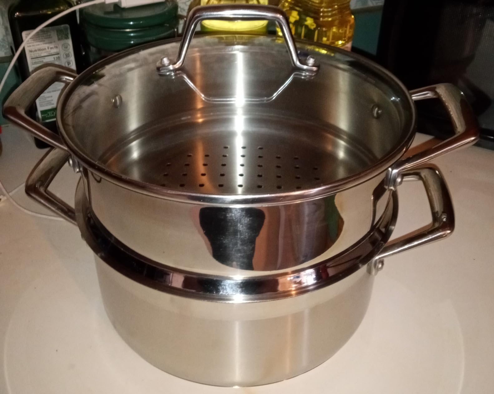 Tramontina Gourmet 5-Quart Steamer Set, Tri-Ply Base Stainless Steel Dutch Oven with Steamer Insert and Glass Lid, Induction-Ready customer photo 1