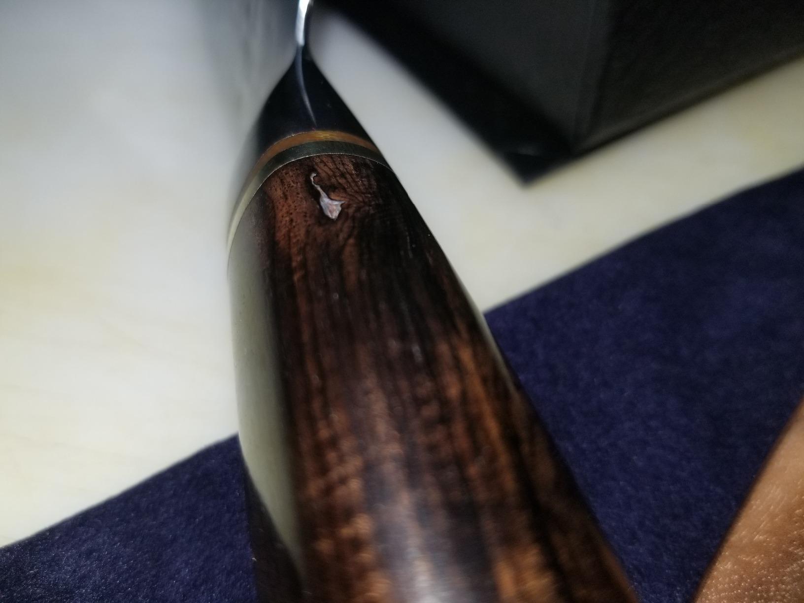YOUSUNLONG Yanagiba Knife 10 Inch - Japanese Damascus Steel Sushi & Sashimi Knife - Walnut Wood Sheath and Ebony Handle - Professional Chef Knife for Precision Slicing Fish, Meat, Poultry customer photo 2