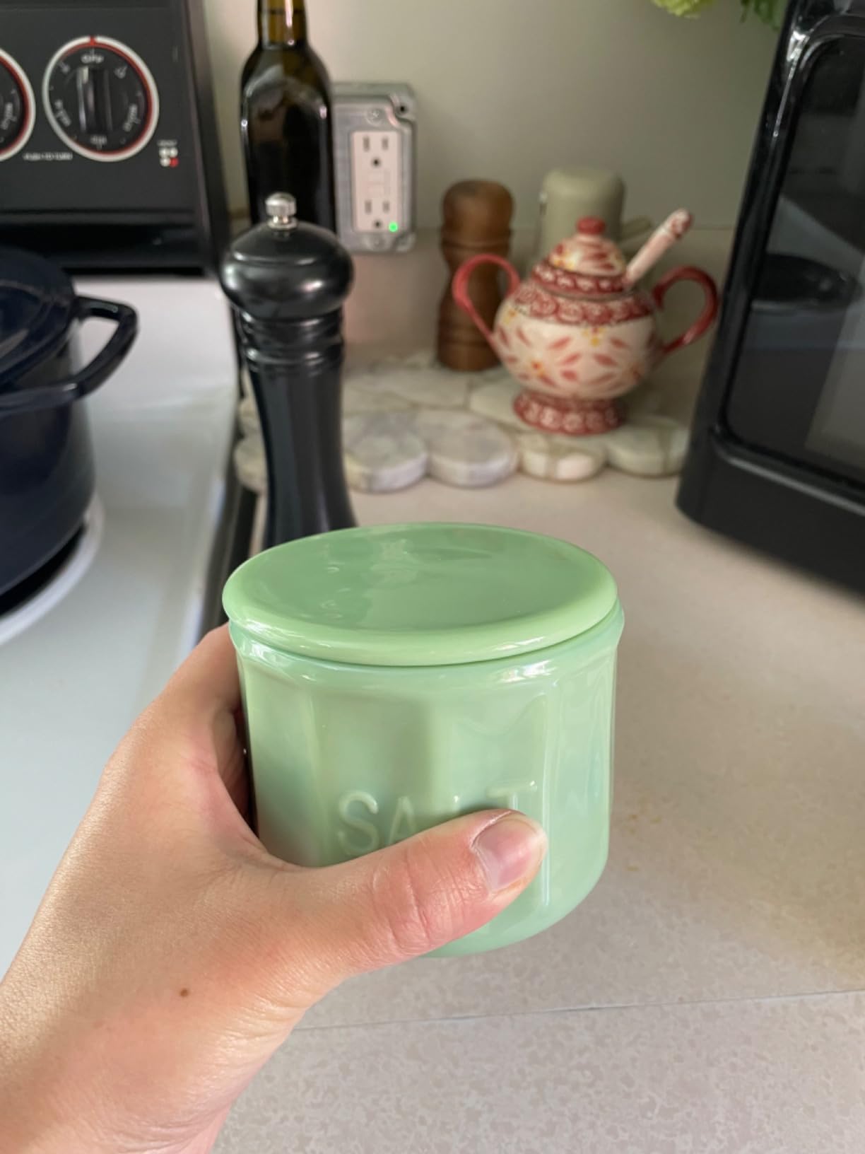 Tablecraft Salt Cellar with Lid, 3.75