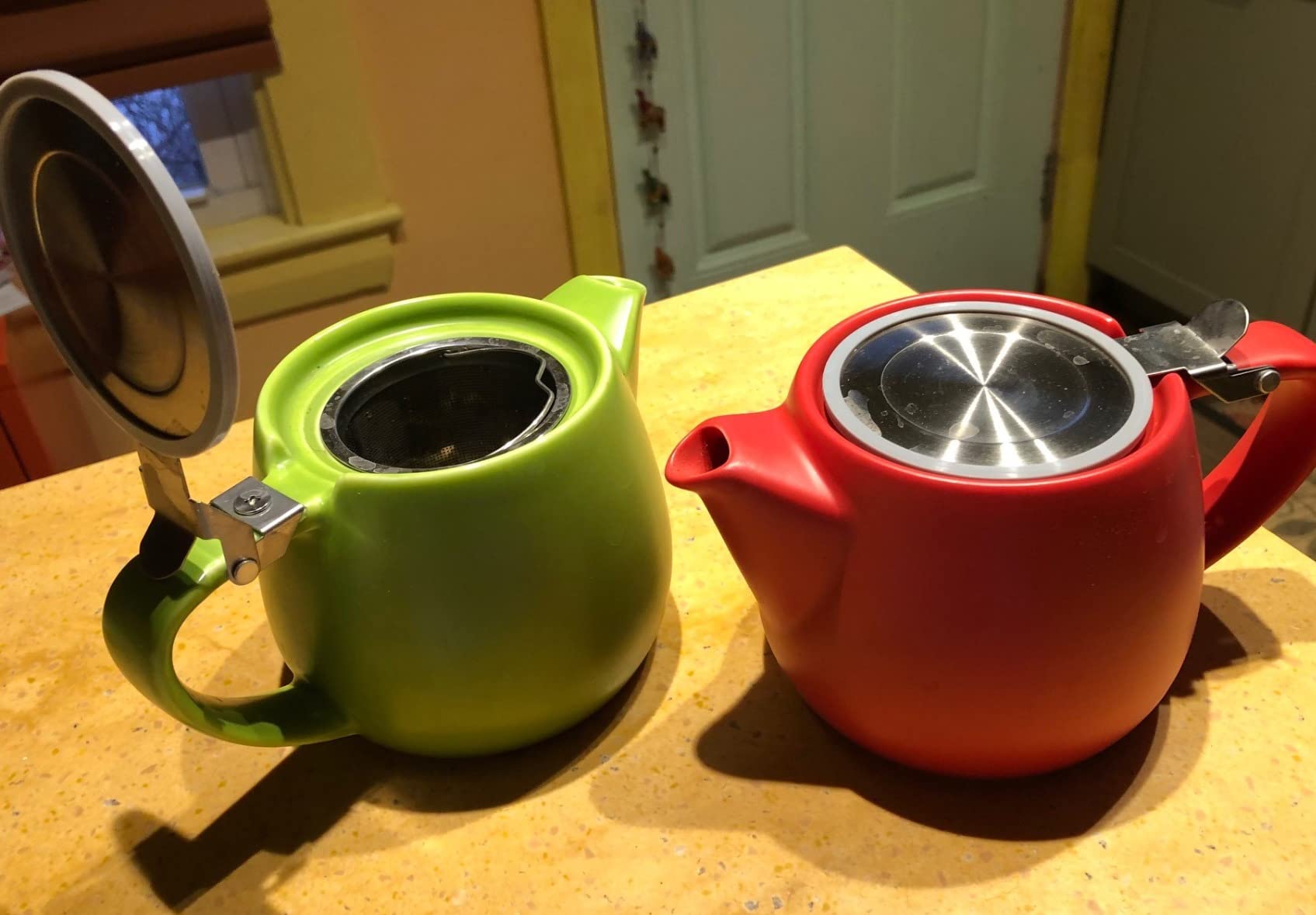 Tealyra - Pluto Porcelain Small Teapot White - 18.2-ounce (1-2 cups) - Matte Finish - Stainless Steel Lid and Extra-Fine Infuser customer photo 2