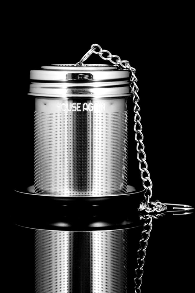 House Again 2 Pack Tea Infuser, Extra Fine Mesh Tea Infusers for Loose Tea, 18/8 Stainless Steel Tea Strainer with Extended Chain Hook, Tea Steeper for Brew Tea, Spices & Seasonings customer photo 1