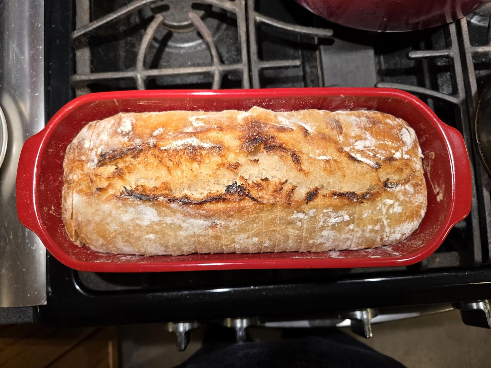 Emile Henry Italian Bread Loaf Baker | Burgundy customer photo 2