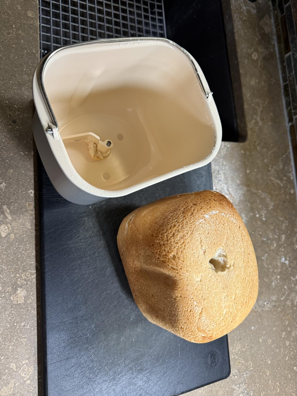 KBS Pro 710W 2LB Bread Maker, Stainless Steel 17-in-1 Smart Bread Machine with Healthy Ceramic Pan, Automatic Nut Dispenser, Tempered Glass Touch Panel, 3 Crust Colors, 15H Timer& Keep-Warm, Recipes customer photo 2