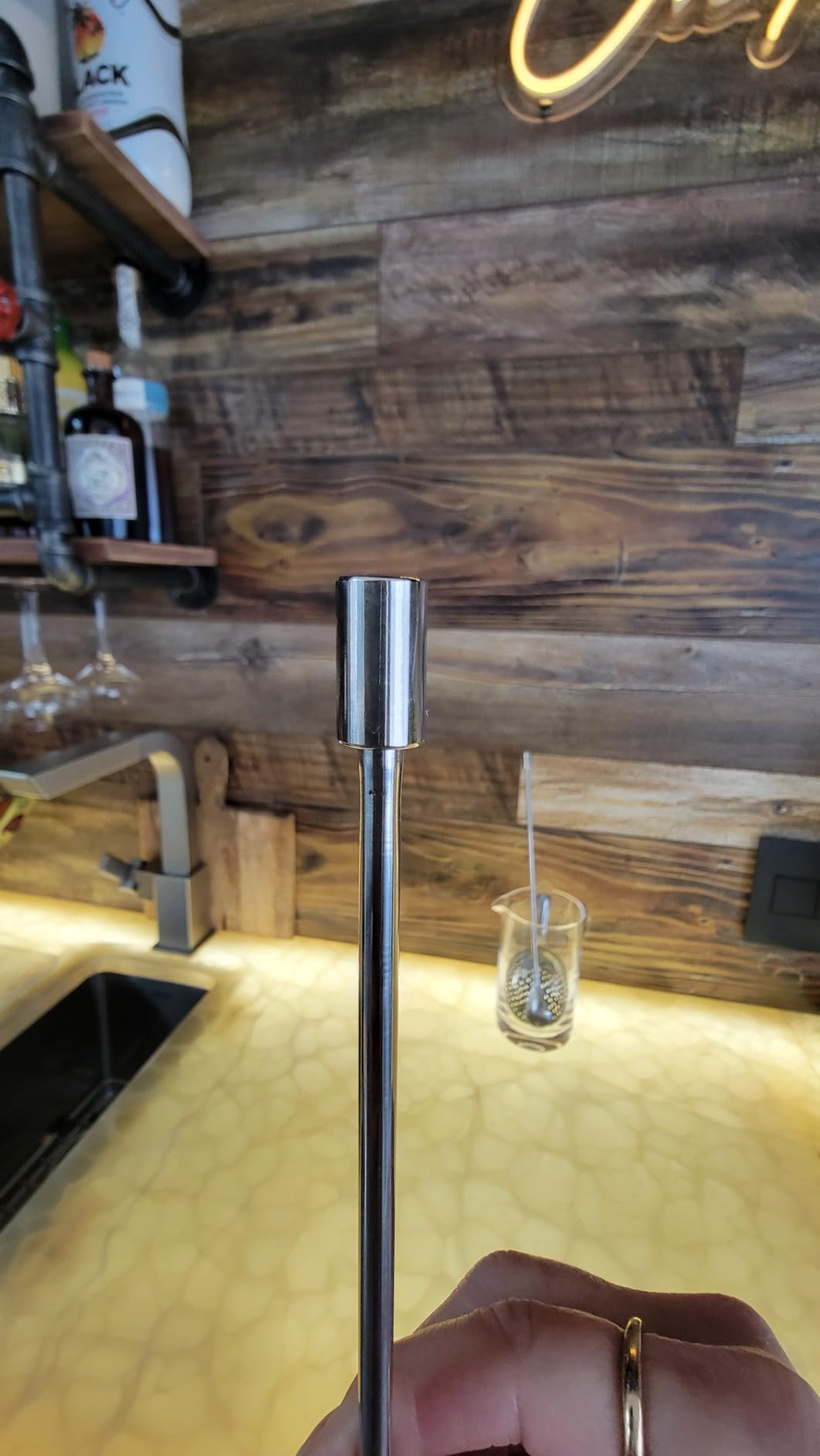 A Bar Above Bar Spoon Set, Spiral Handle, Stainless Steel Mixing Spoons for Cocktail Mixer Set, to Stir and Layer, Basic Professional or Home Bars Accessories (Stainless Steel, Combo) customer photo 1