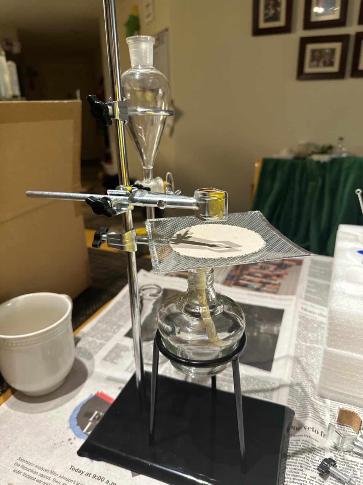 Home Distiller Distilling to Making Your Own Essential Oil, Moonshine, 3.3 Boro Alcohol Distiller Chemistry Lab Glassware Kit, Glass Distilling, Distillation Apparatus 15pcs Set, 500 ML customer photo 2