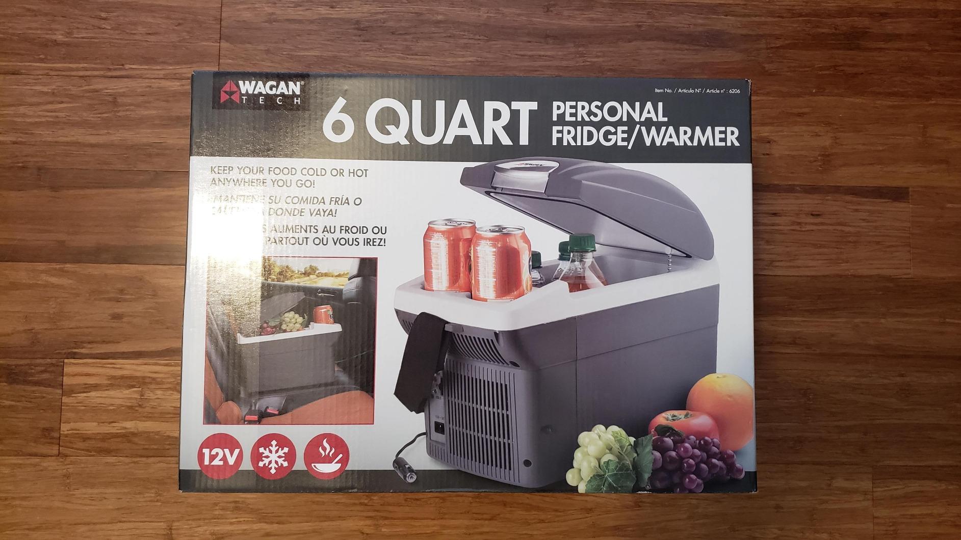 Wagan EL6206 12V 6 Quart Personal Thermoelectric, 6 Liter Capacity, Portable Electric Cooler Warmer with 12/24V DC, Small Fridge for Car, RV, and Camping Use, UL Listed customer photo 2