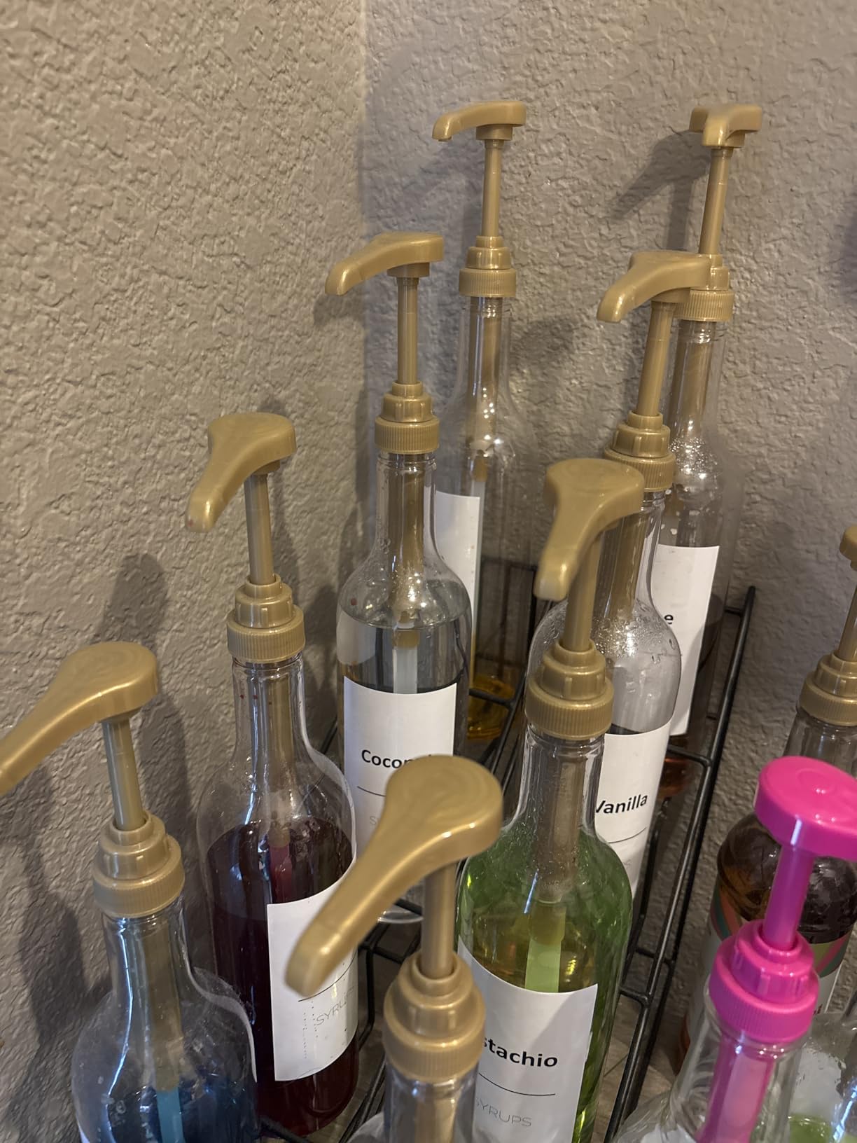 4 Pcs Coffee Syrup Pump Dispenser - Works as Skinny and Torani Syrup Pump - Fits Various 25.4 oz Bottles, Precise Dispensing 0.3oz & Lockable Design, Easy to Use & Clean, Ideal for Liquid & Pastes customer photo 1