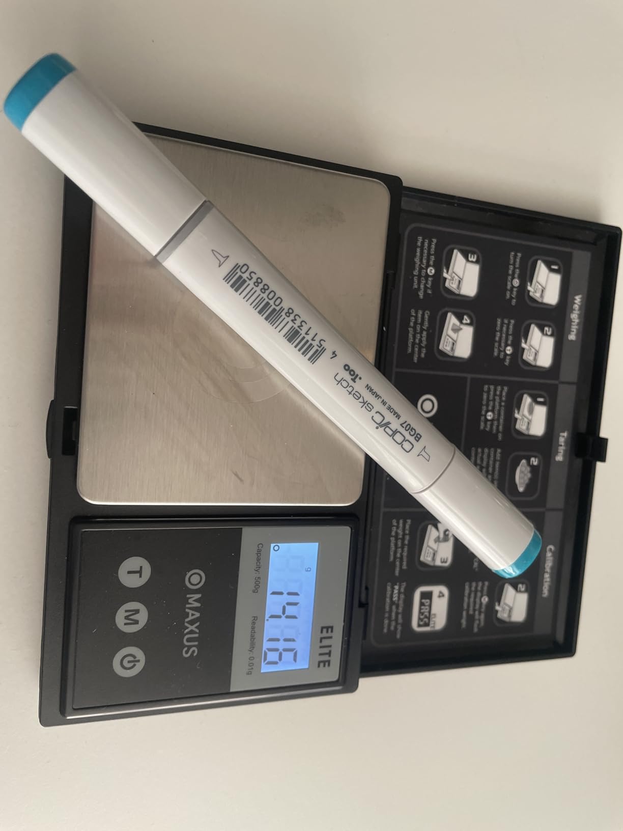 MAXUS Digital Pocket Gram Scale 500g x 0.01g High Precision with Tray, Weighs Small Food, Jewelry, Ounces, Grains, LCD Display, Tare Function customer photo 1