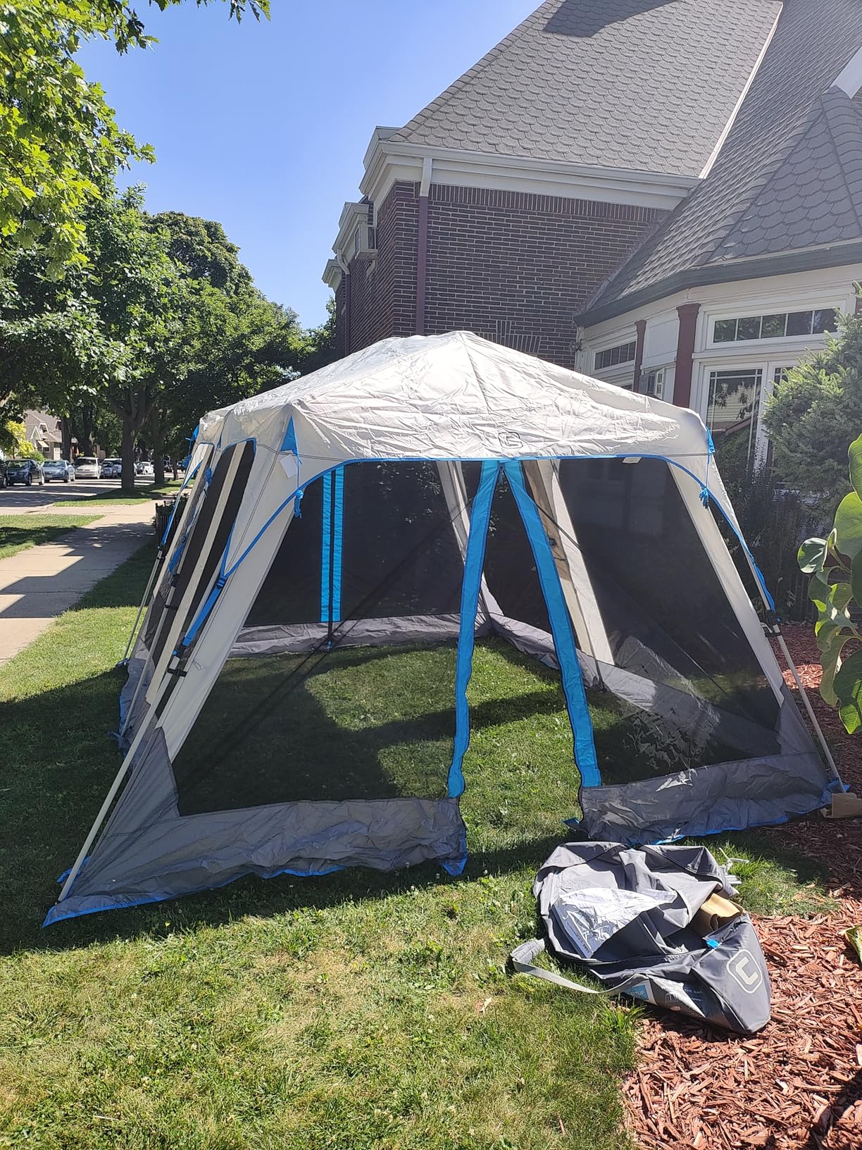 CORE 12'x10' Instant Screen House | Folding and Portable Large Pop Up Canopy Shelter with Included Carry Bag | Perfect for Family Camping, Outdoor, Picnic, Backyards, BBQ, Tailgate, Patio and Party customer photo 1